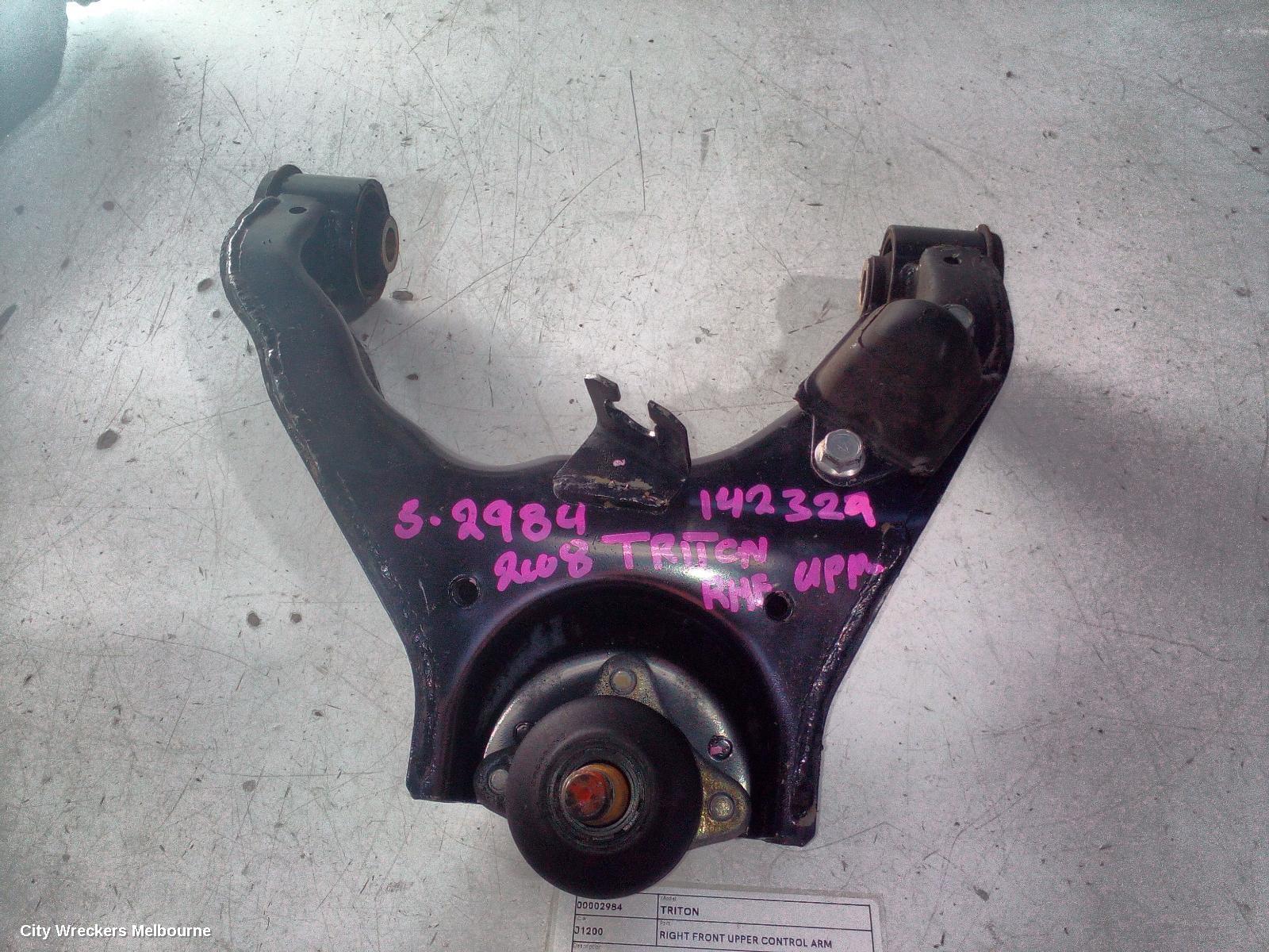 MITSUBISHI TRITON RIGHT FRONT UPPER CONTROL ARM, 2WD, ML-MN, 07/2006 - 04/2015