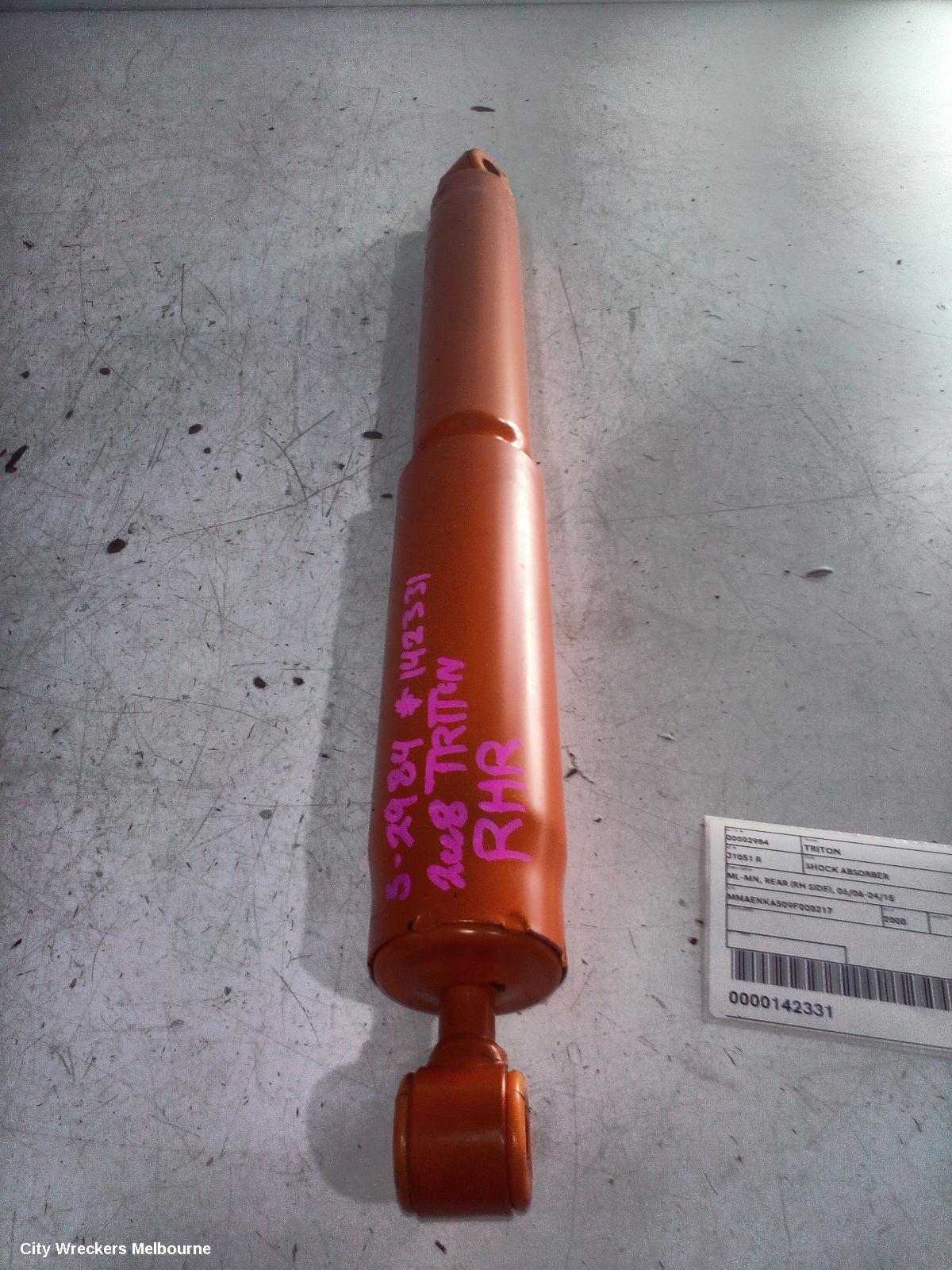 MITSUBISHI TRITON SHOCK ABSORBER, ML-MN, REAR (RH SIDE), 06/2006 - 04/2015