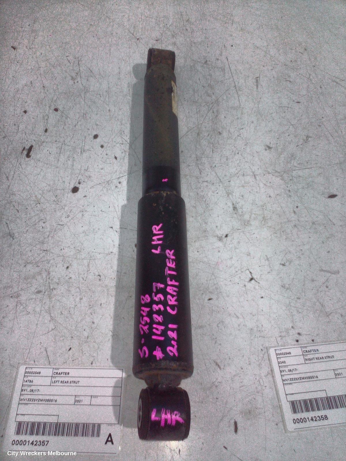 VOLKSWAGEN CRAFTER LEFT REAR STRUT, SY1, 08/2017 ONWARDS