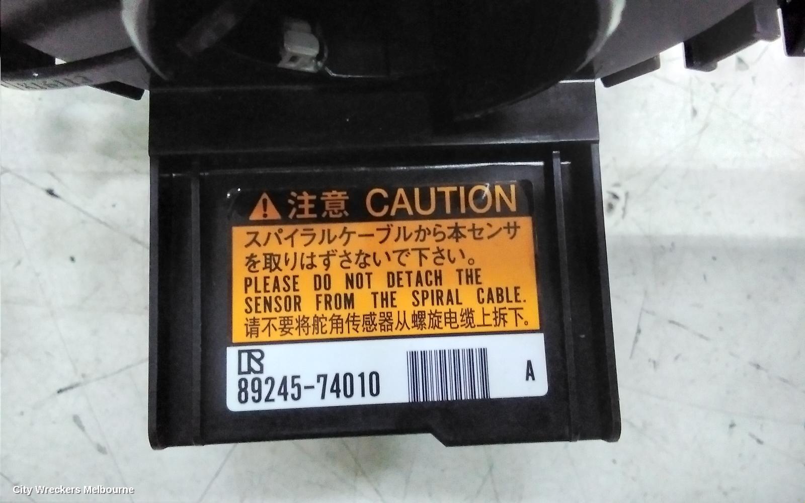 TOYOTA YARIS AIRBAG MODULE/SENSOR, CLOCKSPRING, NCP13#, 08/2011 - 06/2014