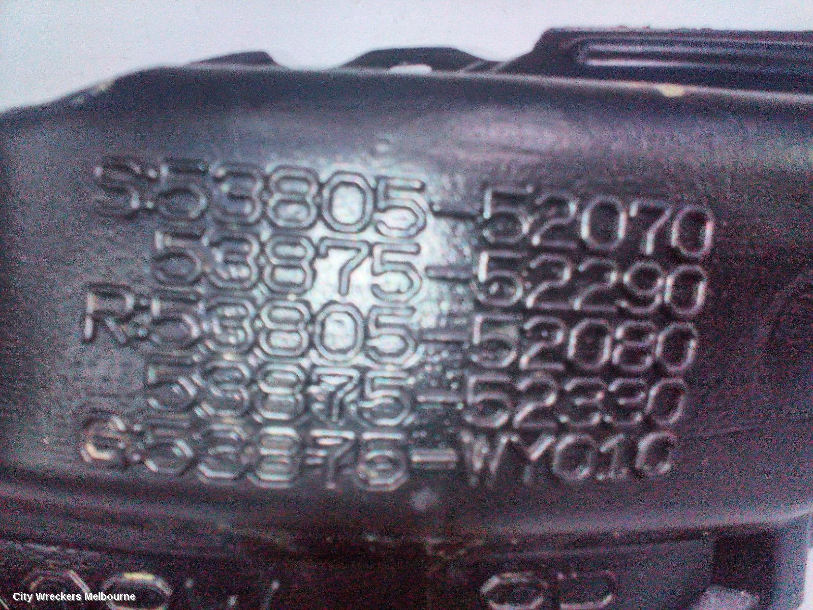 TOYOTA YARIS RIGHT GUARD LINER, NCP13#, HATCH, ASCENT/SX/YRX, 08/2011 - 12/2016