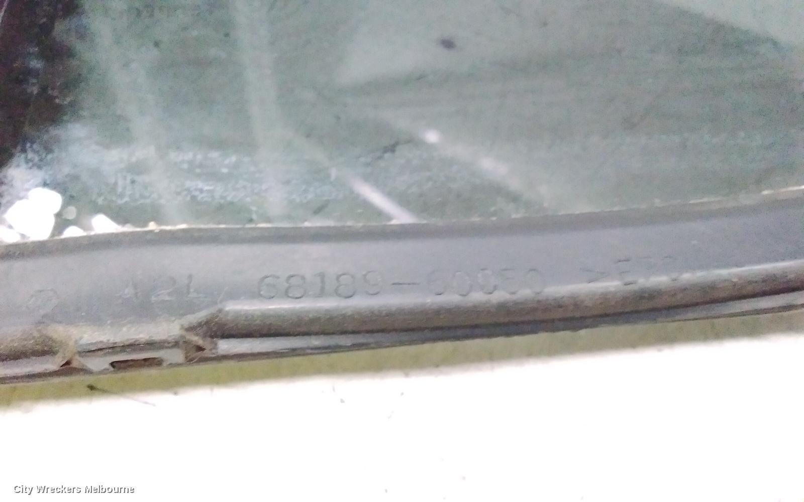 TOYOTA PRADO LEFT REAR 1/4 DOOR GLASS, 120 SERIES, DARK TINT, 02/2003 - 10/2009