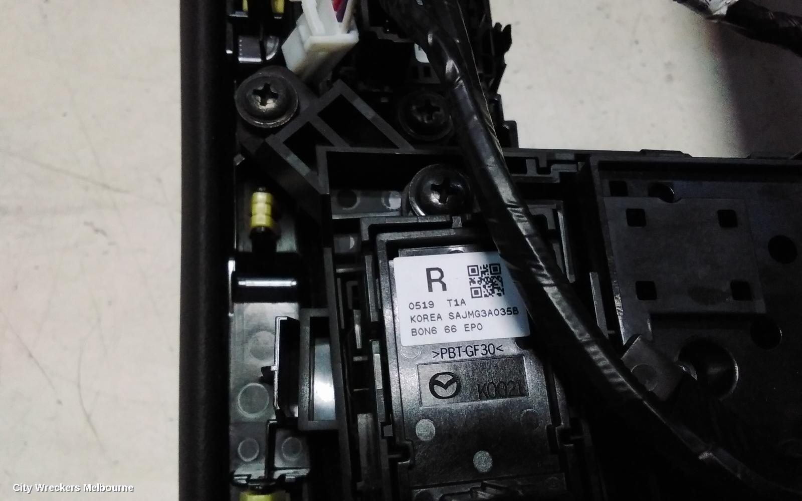 MAZDA 3 GEAR STICK/SHIFTER, BP, AUTO T/M, 03/2019 ONWARDS