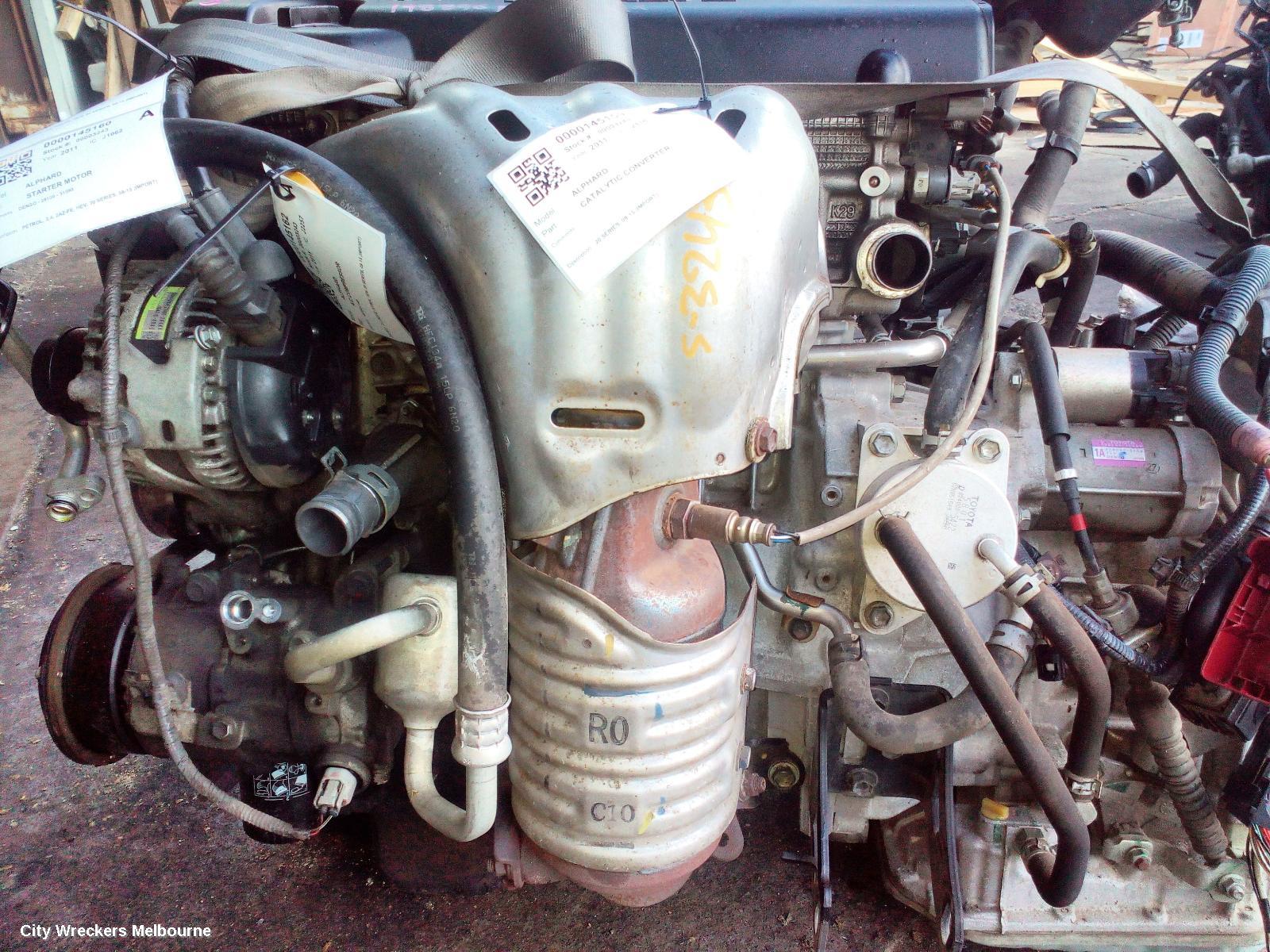 TOYOTA ALPHARD CATALYTIC CONVERTER, 20 SERIES, 08-15 (IMPORT)