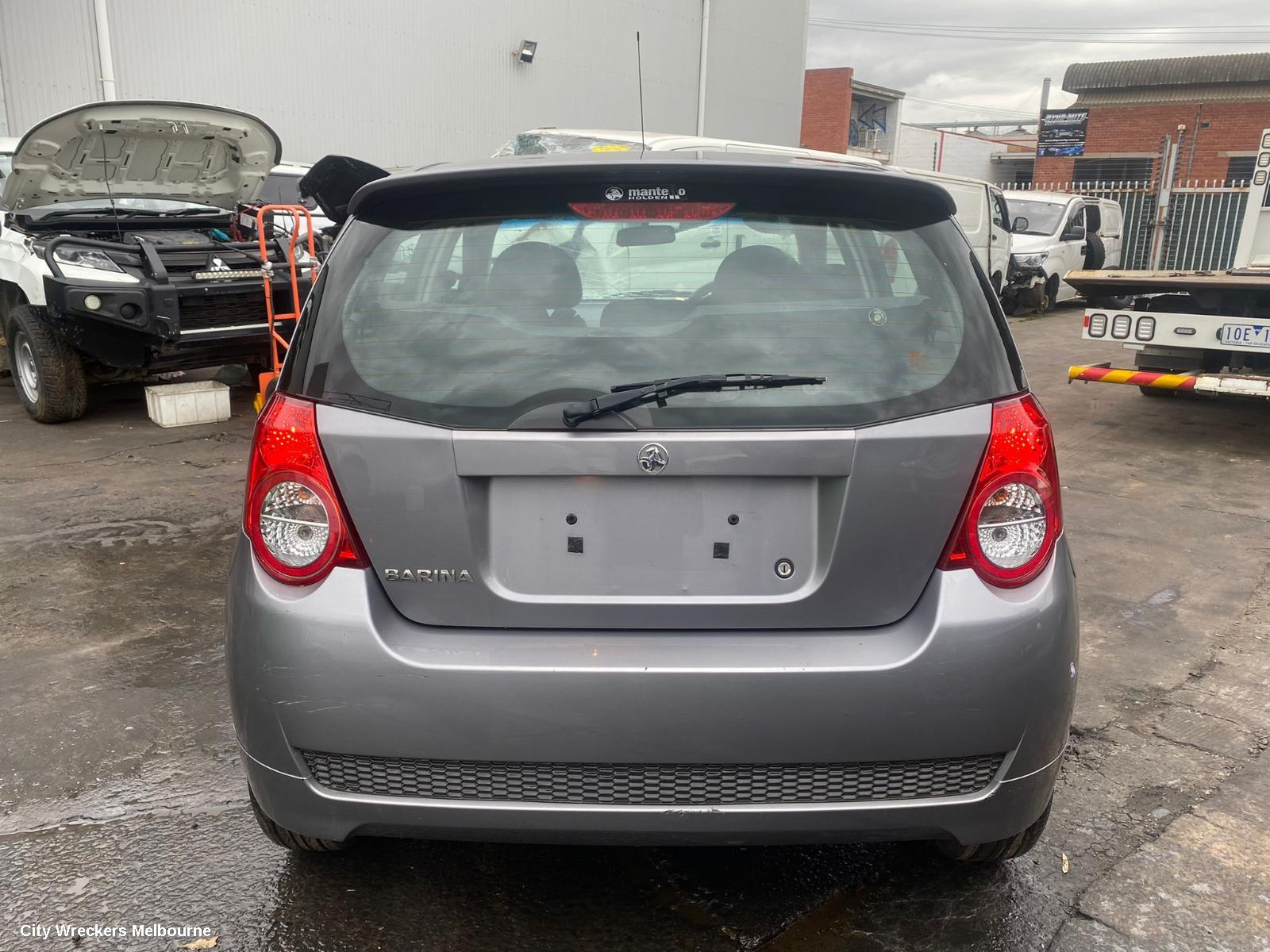 HOLDEN BARINA SEATBELT/STALK, CENTRE REAR, SEAT BELT STALK ONLY, HATCH, TK, 07/2008 - 12/2012