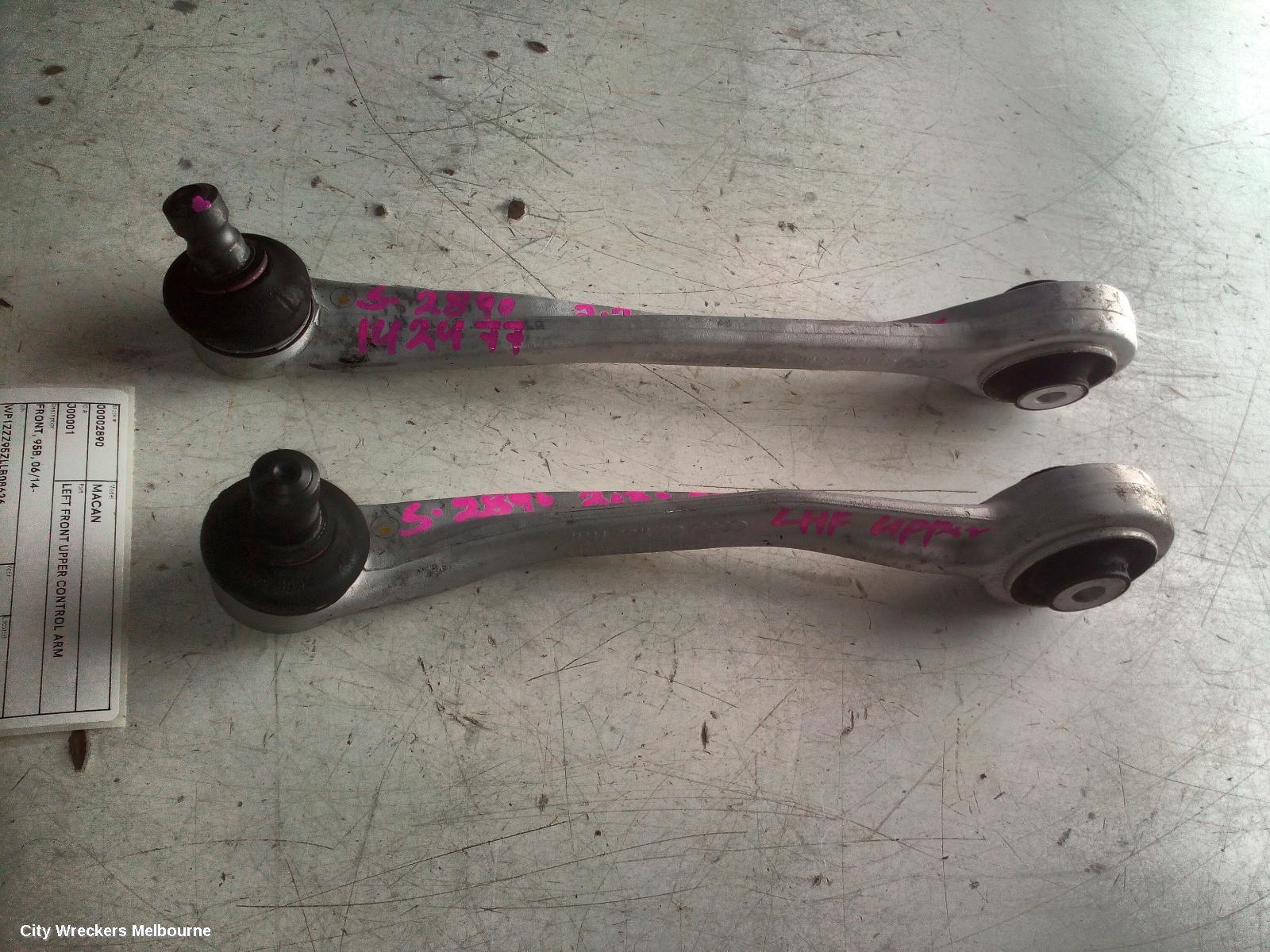 PORSCHE MACAN LEFT FRONT UPPER CONTROL ARM, FRONT, 95B, 06/2014 ONWARDS