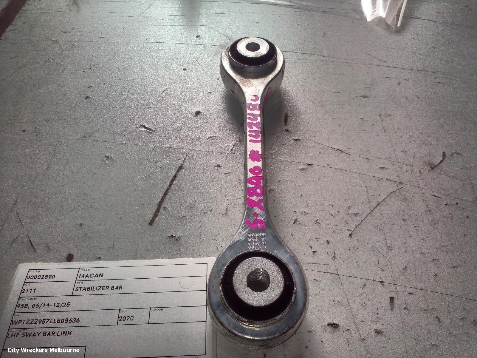 PORSCHE MACAN STABILISER BAR, 95B, 06/2014 - 12/2025