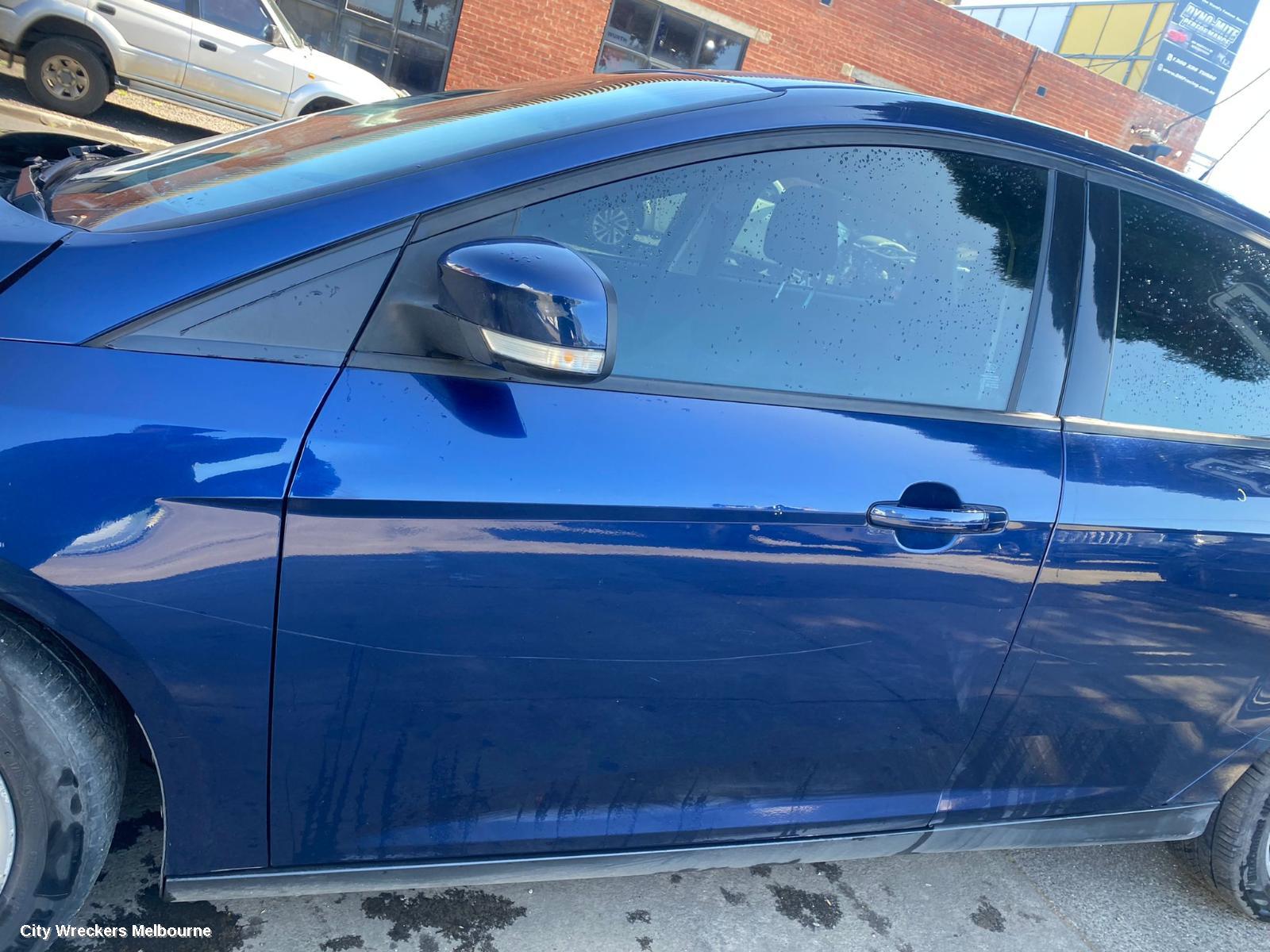 FORD FOCUS RIGHT REAR DOOR, LW, VIN WF0, 08/2011 - 09/2013