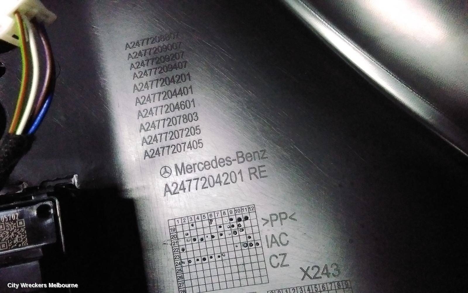 MERCEDES EQA DOOR TRIM, H243, 01/2021 ONWARDS