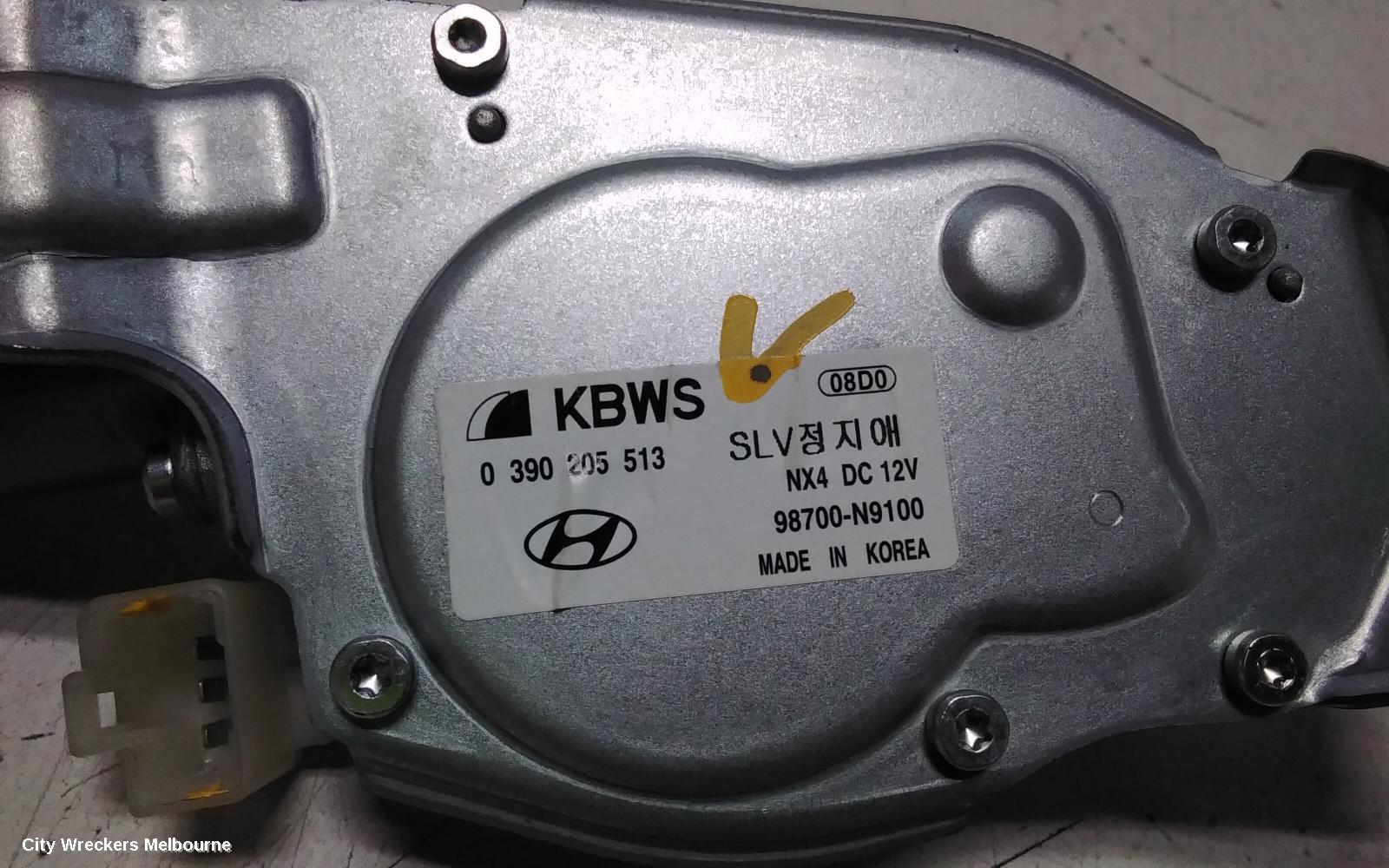 HYUNDAI TUCSON WIPER MOTOR, TAILGATE, NX4, 02/2021 ONWARDS