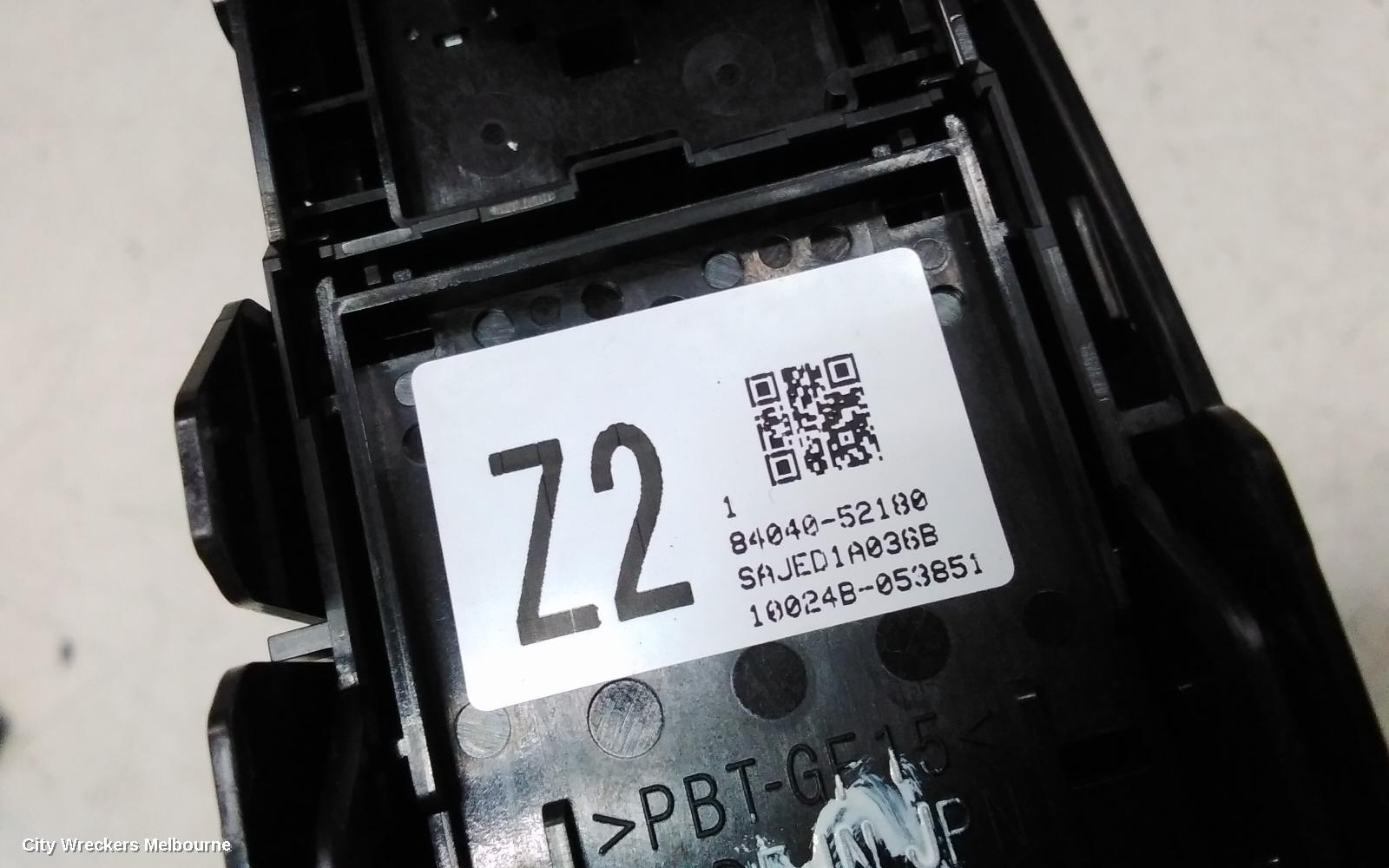 TOYOTA YARIS PWR DR WIND SWITCH, RH FRONT (MASTER SWITCH), XP210 SERIES, 04/2020 - 12/2023