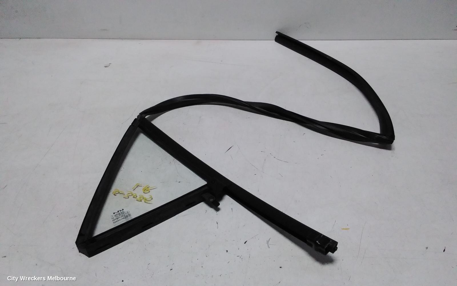 KIA RIO LEFT REAR 1/4 DOOR GLASS, YB, 12/2016 - 06/2023