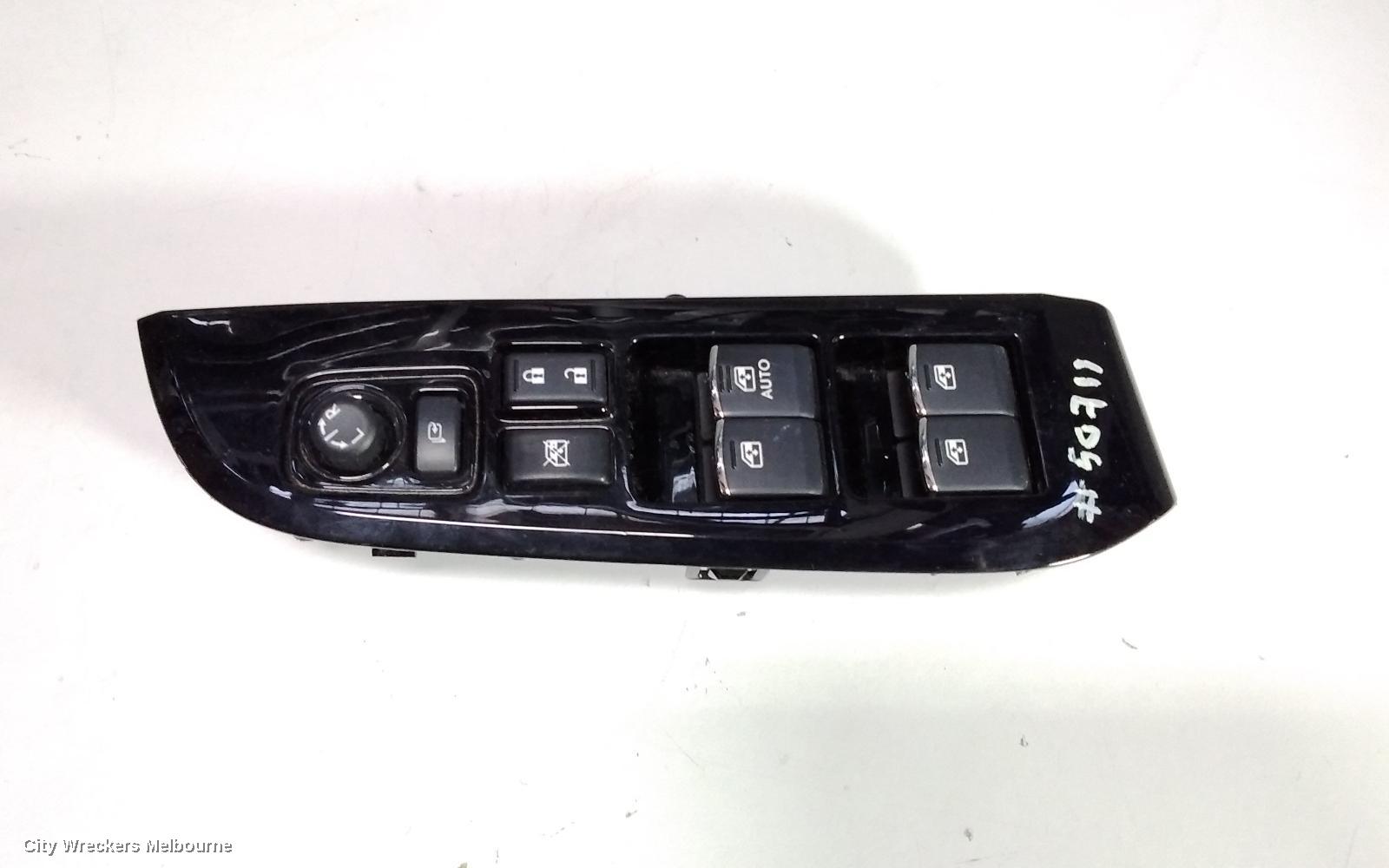 SUBARU LIBERTY PWR DR WIND SWITCH, RH FRONT (MASTER SWITCH), 6TH GEN, 08/2014 - 02/2016