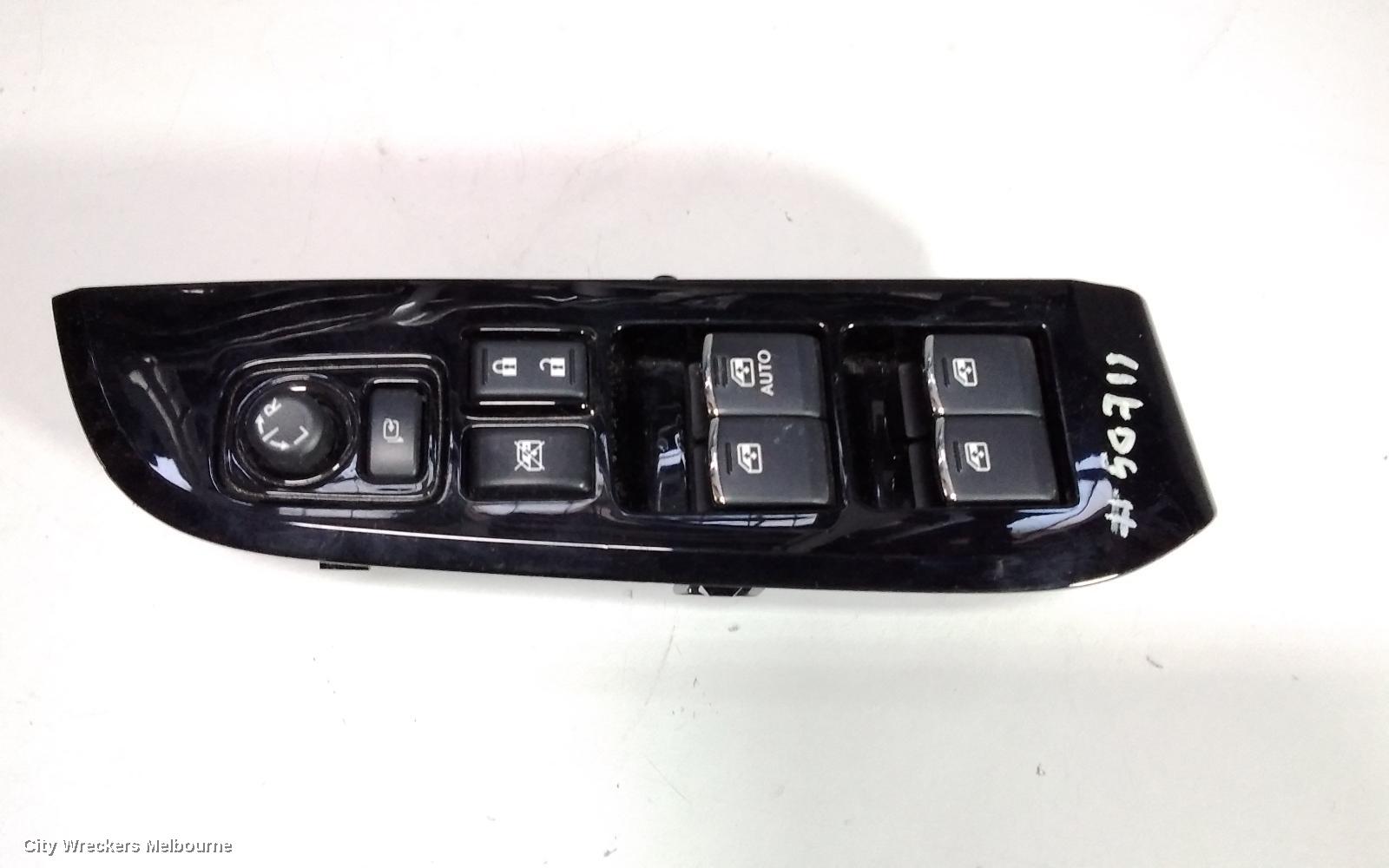 SUBARU LIBERTY PWR DR WIND SWITCH, RH FRONT (MASTER SWITCH), 6TH GEN, 08/2014 - 02/2016
