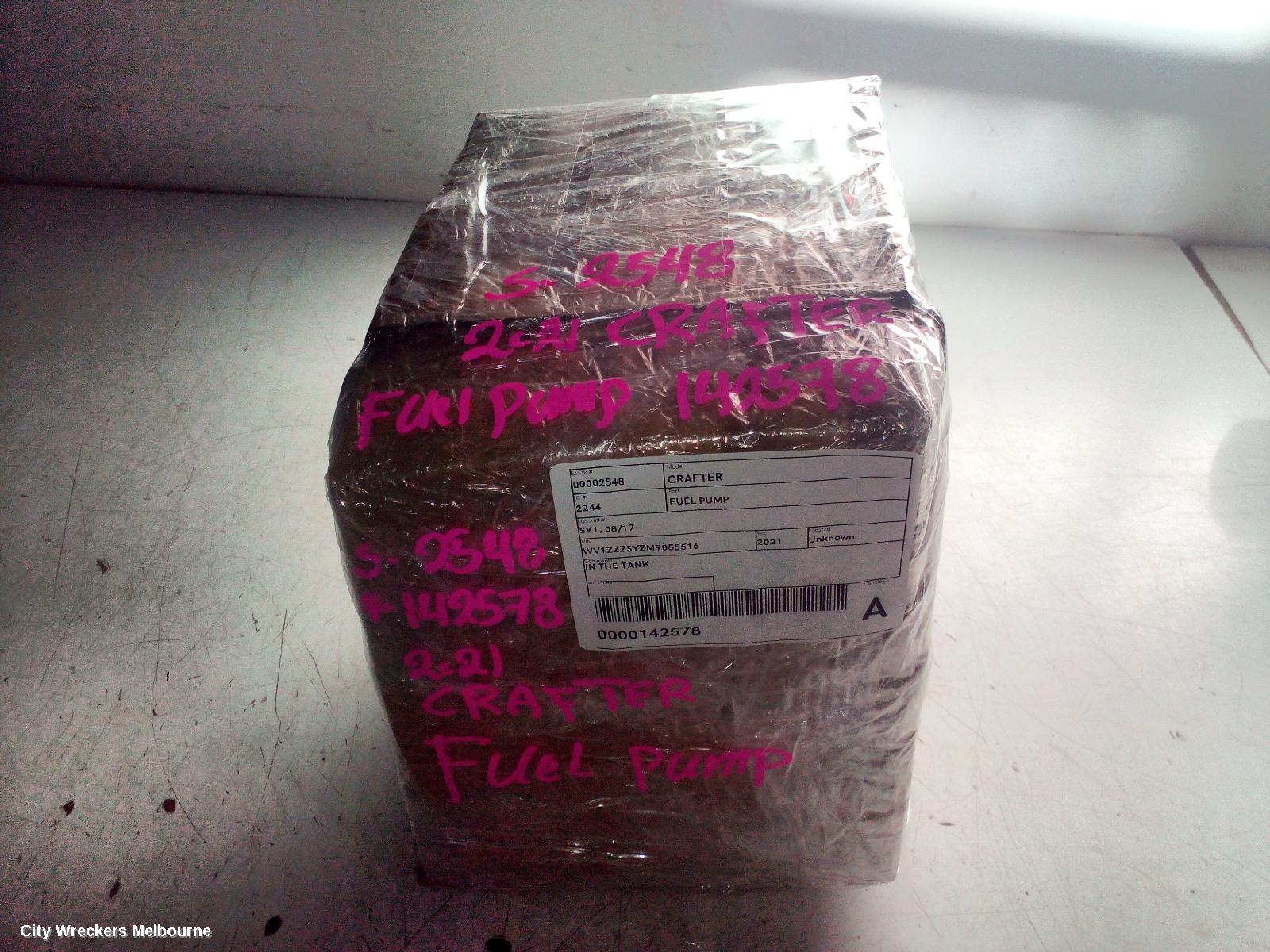 VOLKSWAGEN CRAFTER FUEL PUMP, SY1, 08/2017 ONWARDS