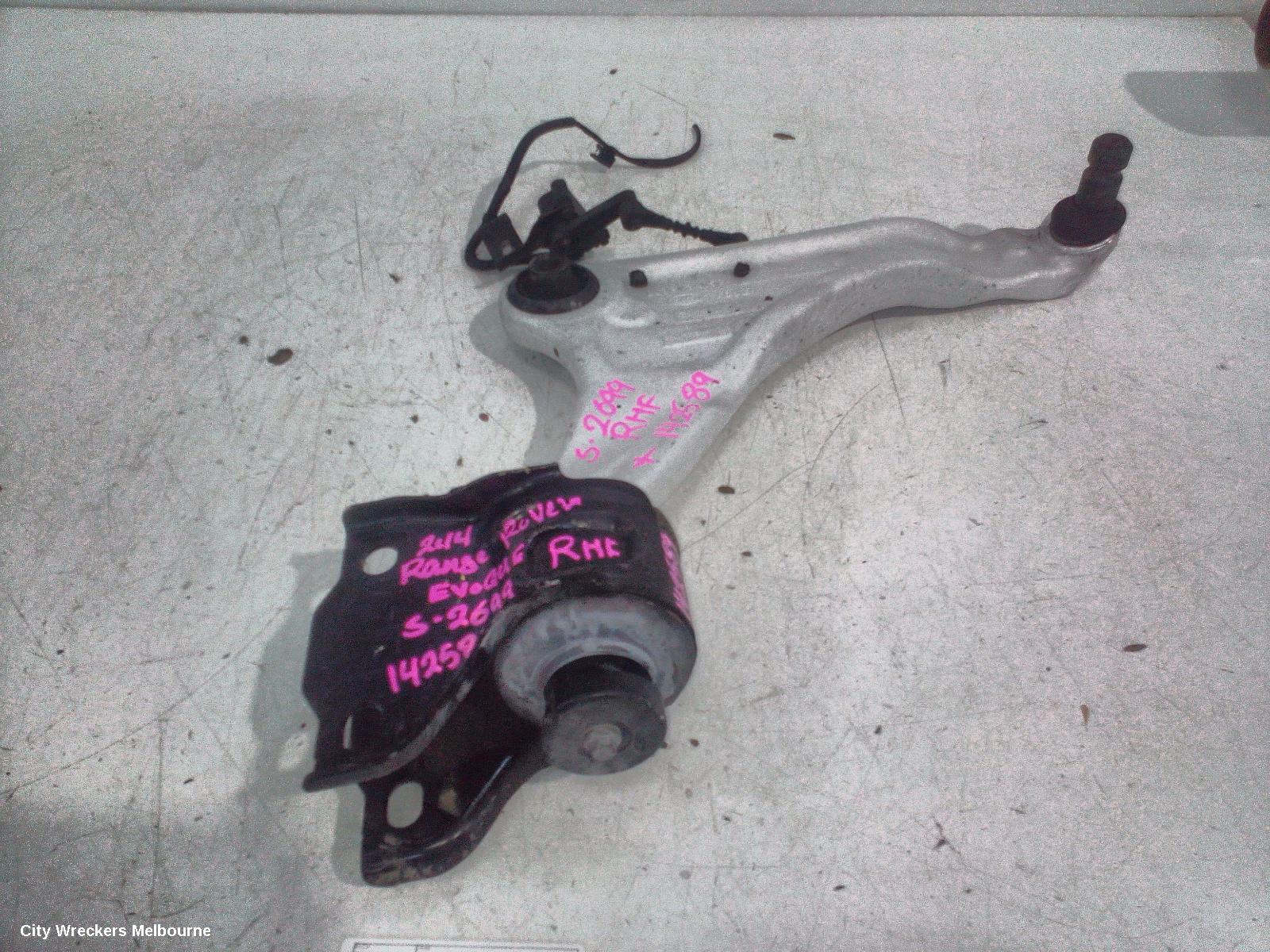LAND ROVER RANGEROVER EVOQUE RIGHT FRONT LOWER CONTROL ARM, L538, 11/2011 - 01/2019