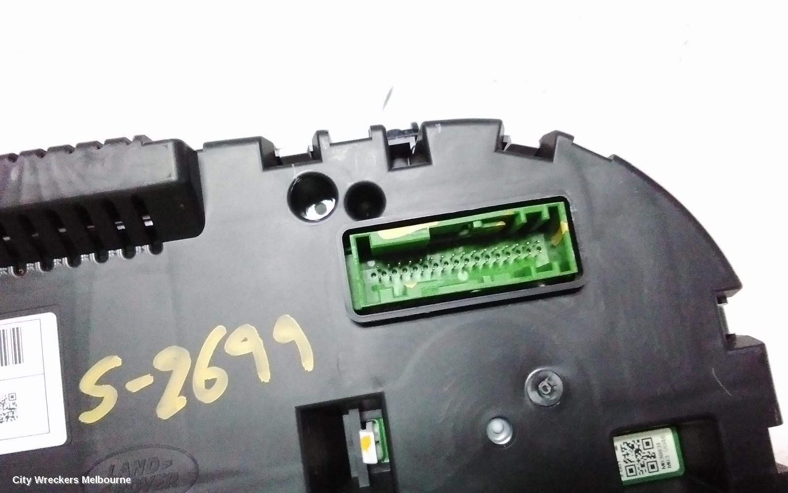 LAND ROVER RANGEROVER EVOQUE INSTRUMENT CLUSTER, DIESEL, 2.2, TURBO, AUTO T/M, L538, 11/2011 - 08/2015