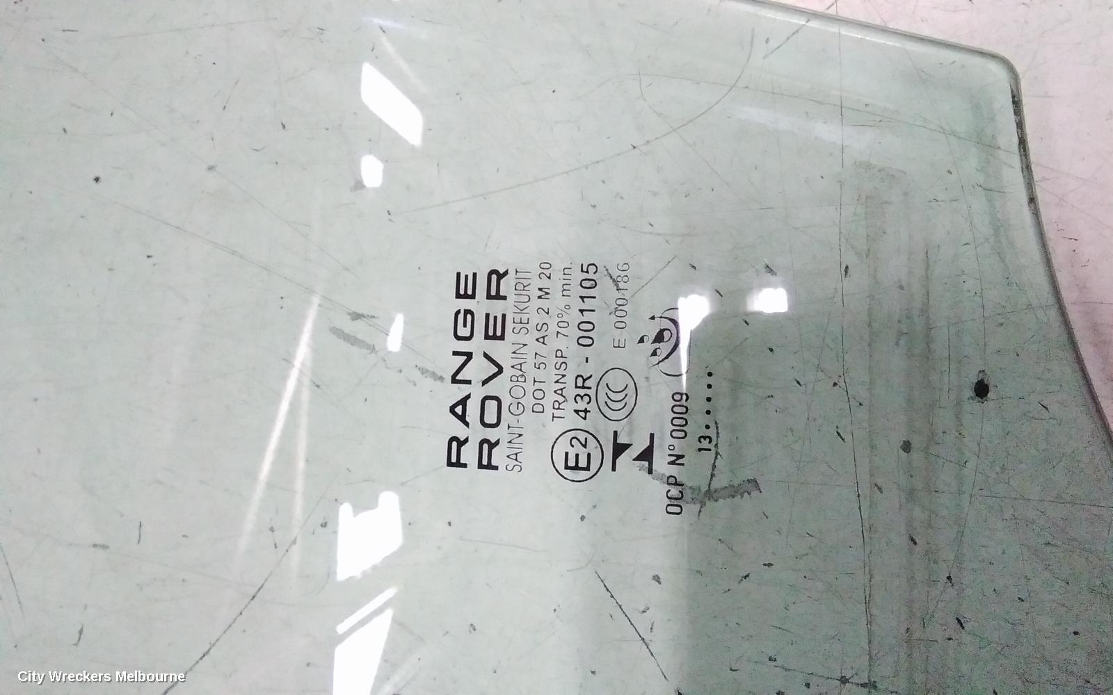 LAND ROVER RANGEROVER EVOQUE LEFT FRONT DOOR WINDOW, L538, 11/2011 - 01/2019