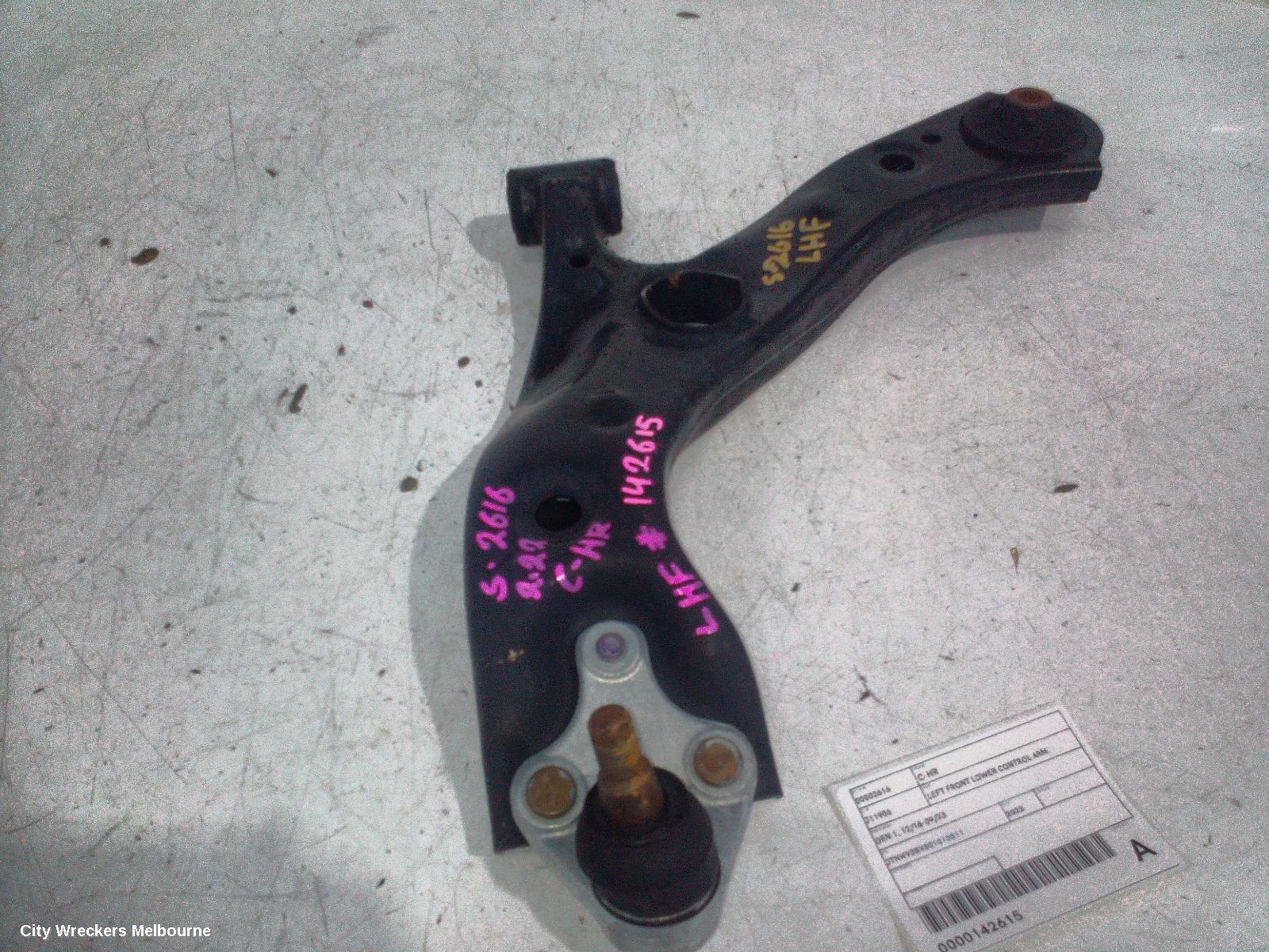TOYOTA C-HR LEFT FRONT LOWER CONTROL ARM, GEN 1, 12/2016 - 09/2023