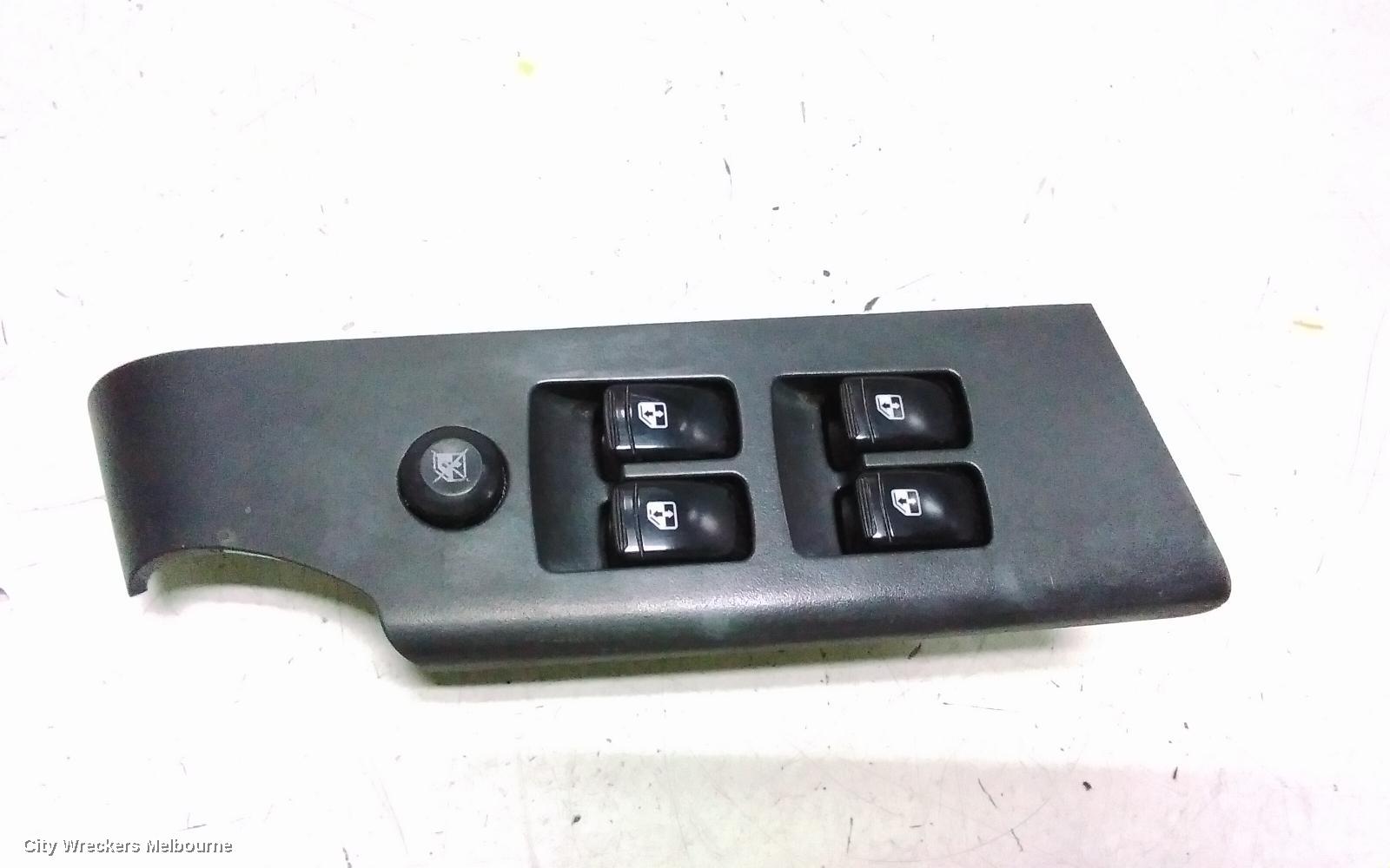 HOLDEN BARINA PWR DR WIND SWITCH, RH FRONT (MASTER SWITCH), 5DR HATCH, 11 PIN, TK, 07/2008 - 12/2012