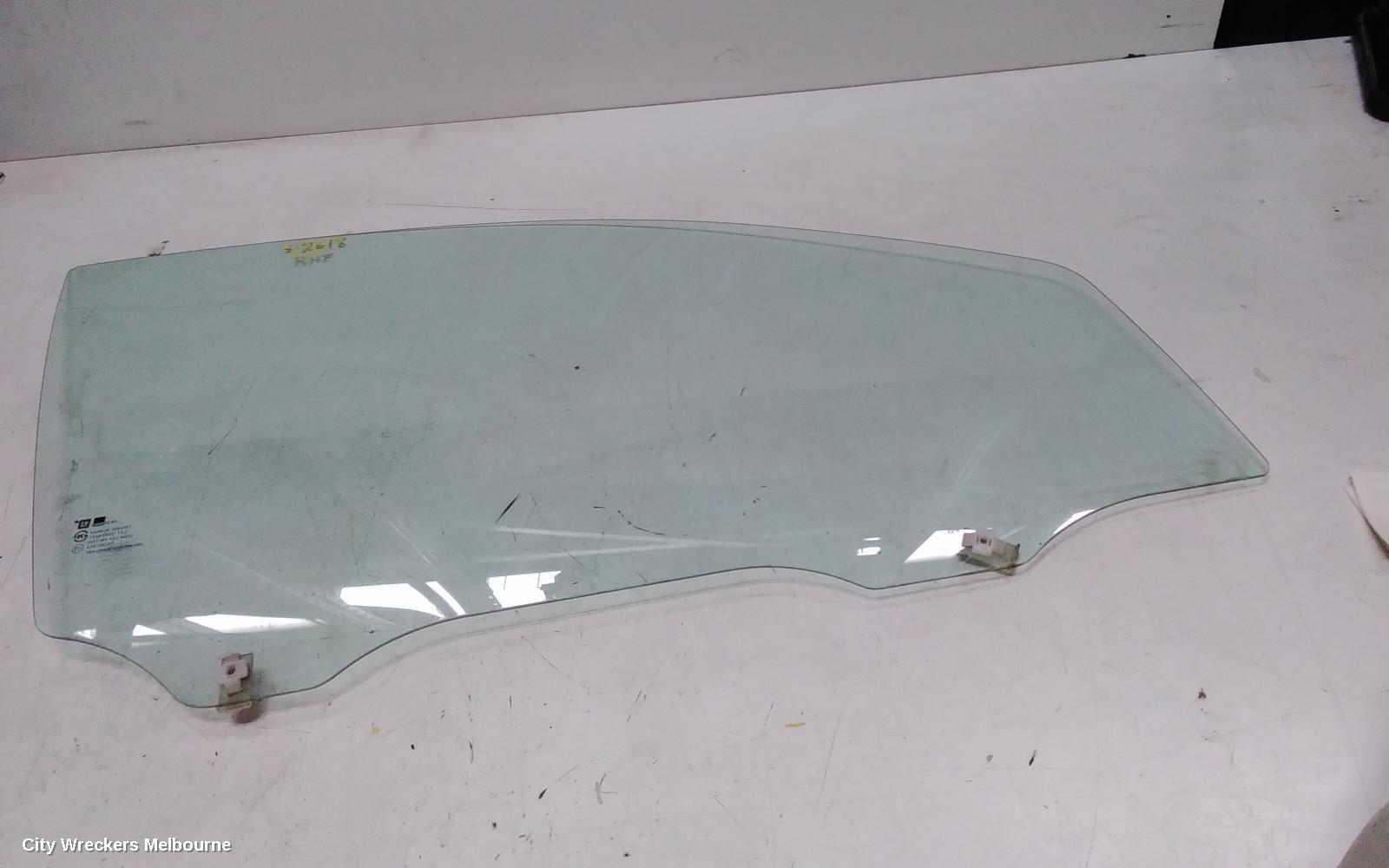 HOLDEN BARINA RIGHT FRONT DOOR WINDOW, TK, SEDAN/5DR HATCH, 12/2005 - 12/2012