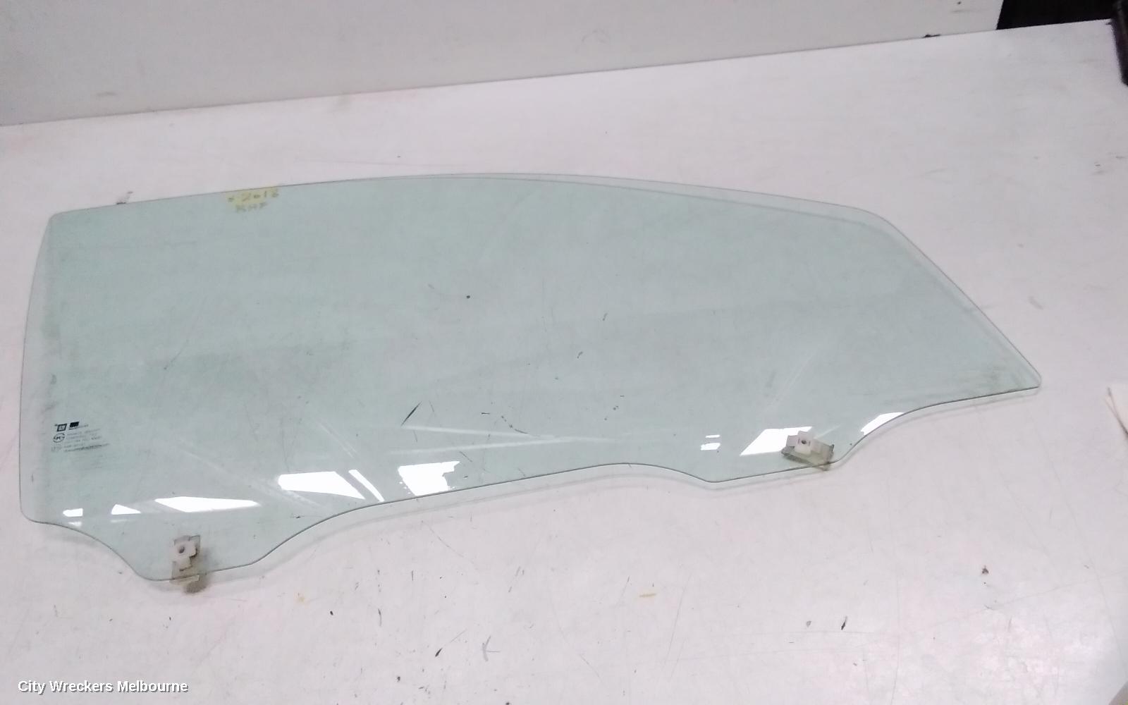 HOLDEN BARINA RIGHT FRONT DOOR WINDOW, TK, SEDAN/5DR HATCH, 12/2005 - 12/2012