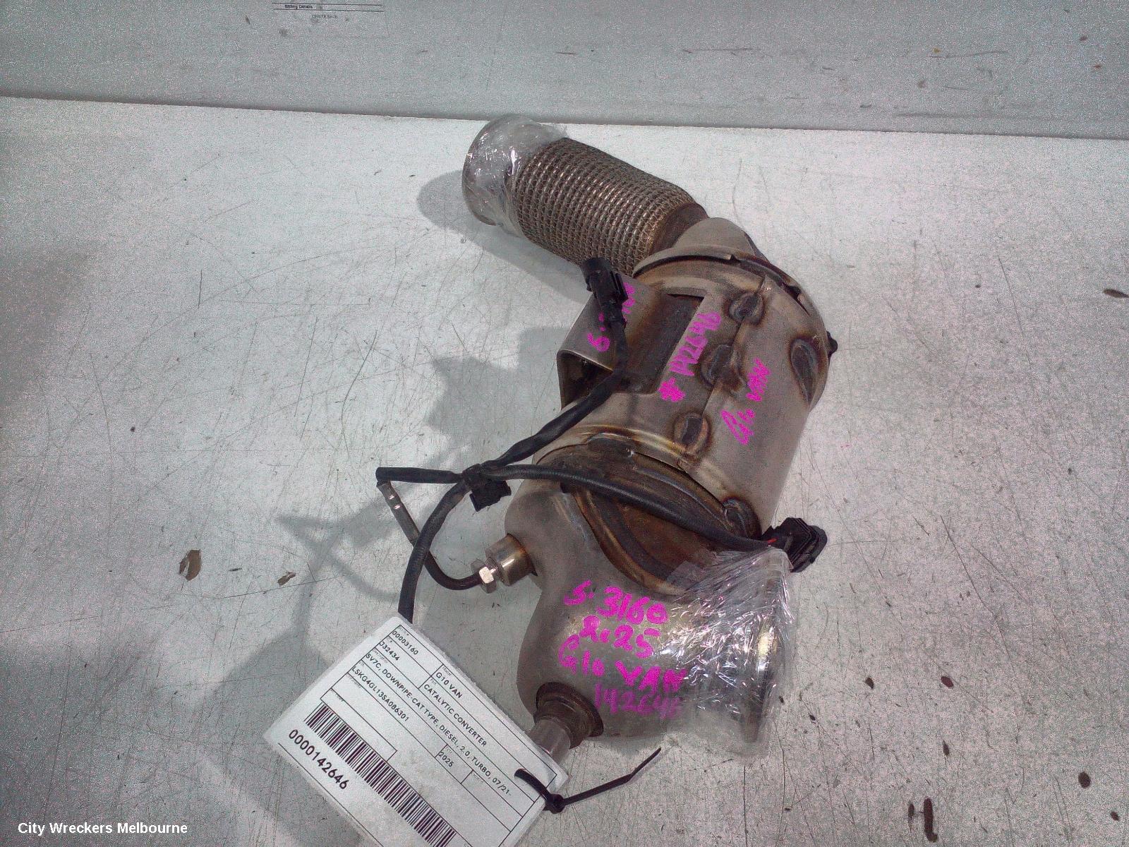 LDV G10 CATALYTIC CONVERTER, SV7C, DOWNPIPE-CAT TYPE, DIESEL, 2.0, TURBO, 07/2021 ONWARDS