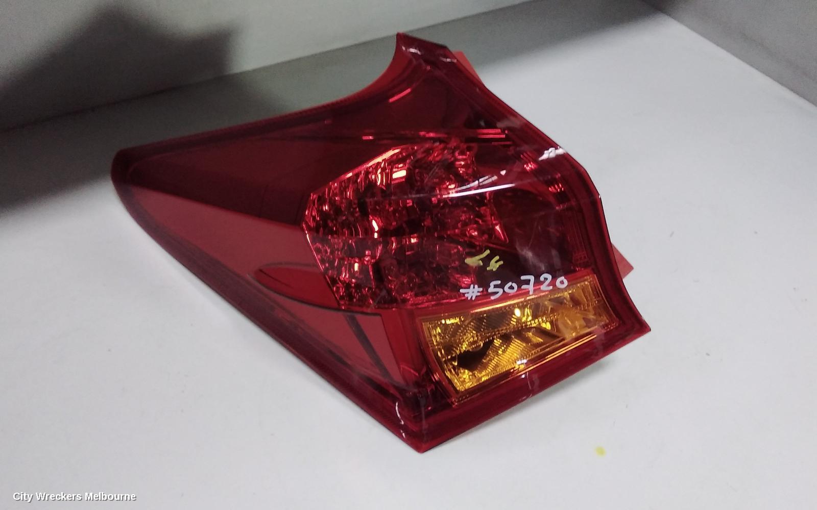 TOYOTA COROLLA LEFT TAILLIGHT, ZRE182R, HATCH, 10/2012 - 03/2015