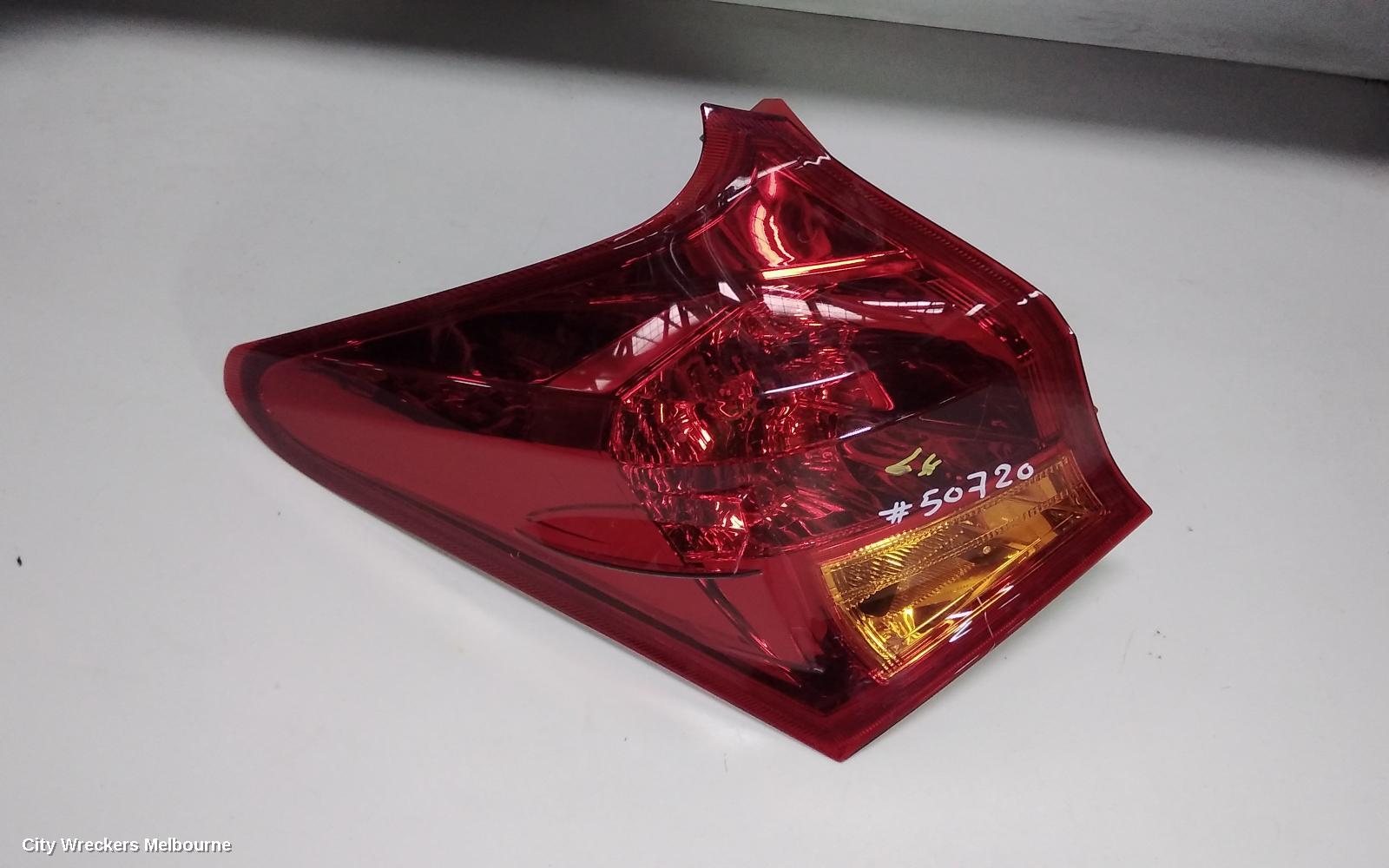 TOYOTA COROLLA LEFT TAILLIGHT, ZRE182R, HATCH, 10/2012 - 03/2015