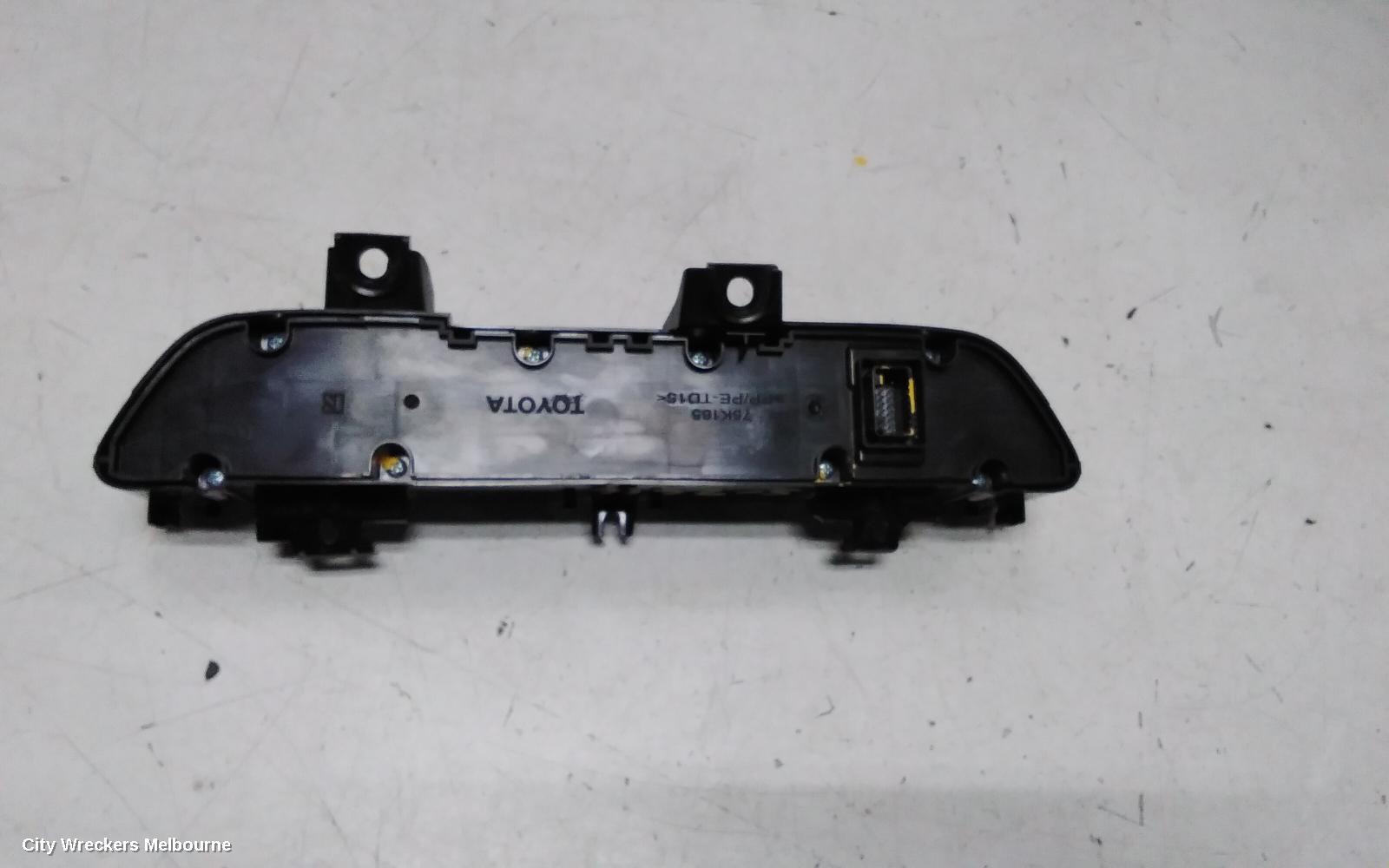 TOYOTA C-HR HEATER/AC CONTROLS, DUAL ZONE CLIMATE CONTROL TYPE, NGX10R/NGX50R/ZYX10R, 12/2016 - 09/2023
