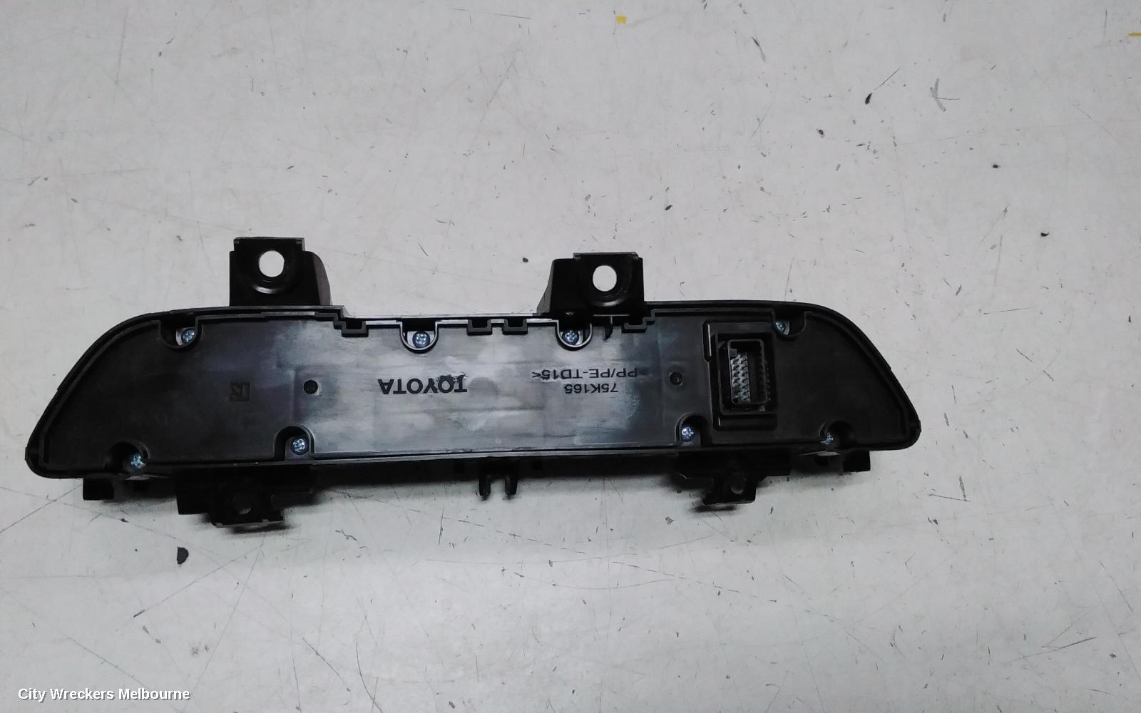 TOYOTA C-HR HEATER/AC CONTROLS, DUAL ZONE CLIMATE CONTROL TYPE, NGX10R/NGX50R/ZYX10R, 12/2016 - 09/2023