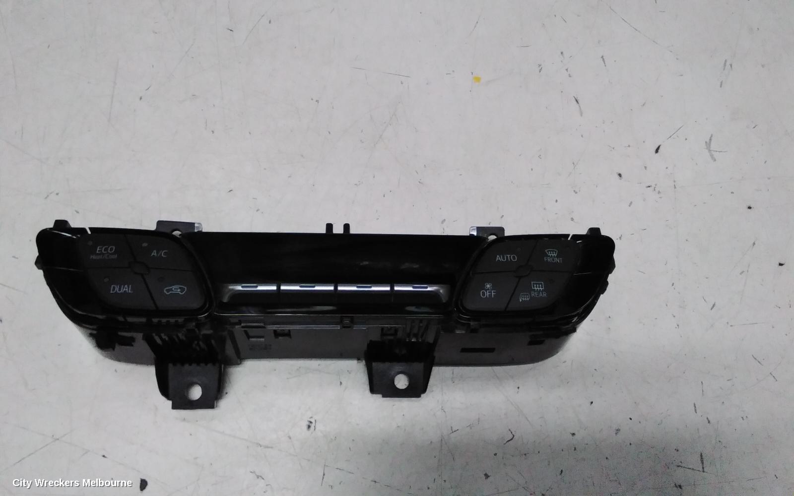 TOYOTA C-HR HEATER/AC CONTROLS, DUAL ZONE CLIMATE CONTROL TYPE, NGX10R/NGX50R/ZYX10R, 12/2016 - 09/2023