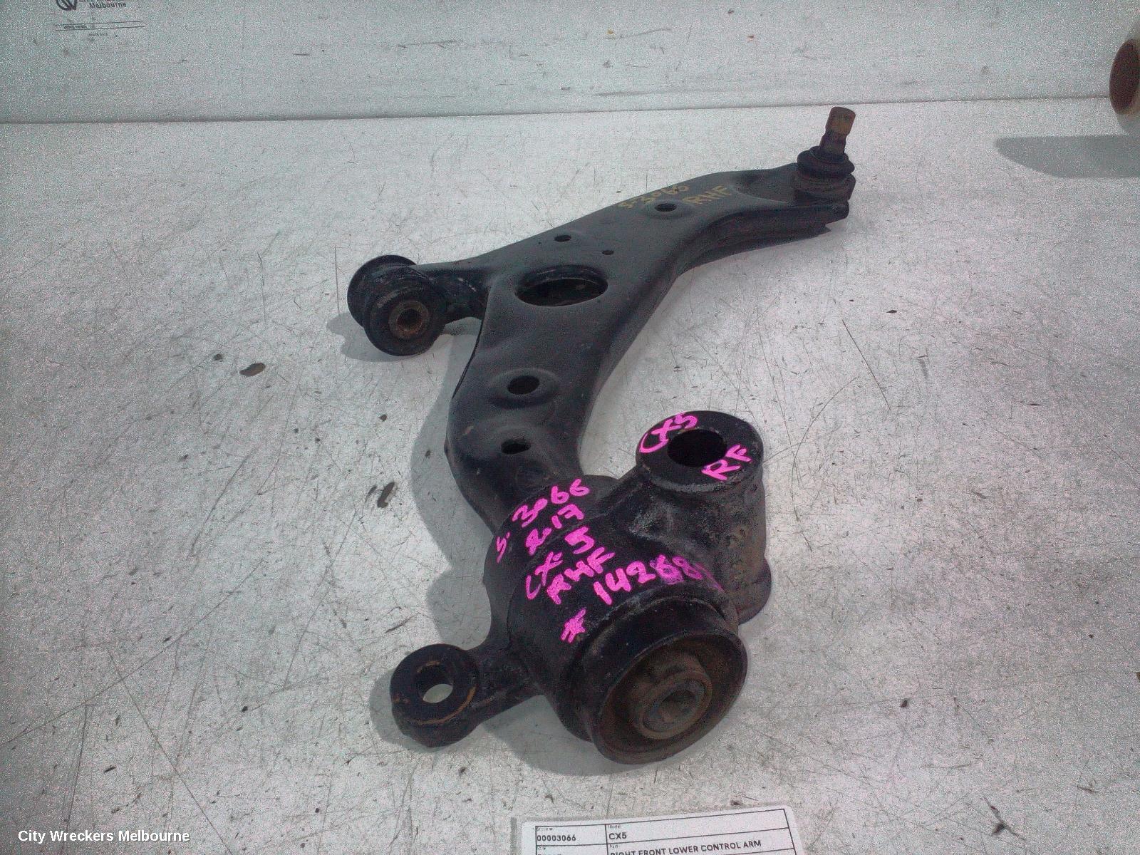 MAZDA CX5 RIGHT FRONT LOWER CONTROL ARM, KF, 2WD, 02/2017 ONWARDS