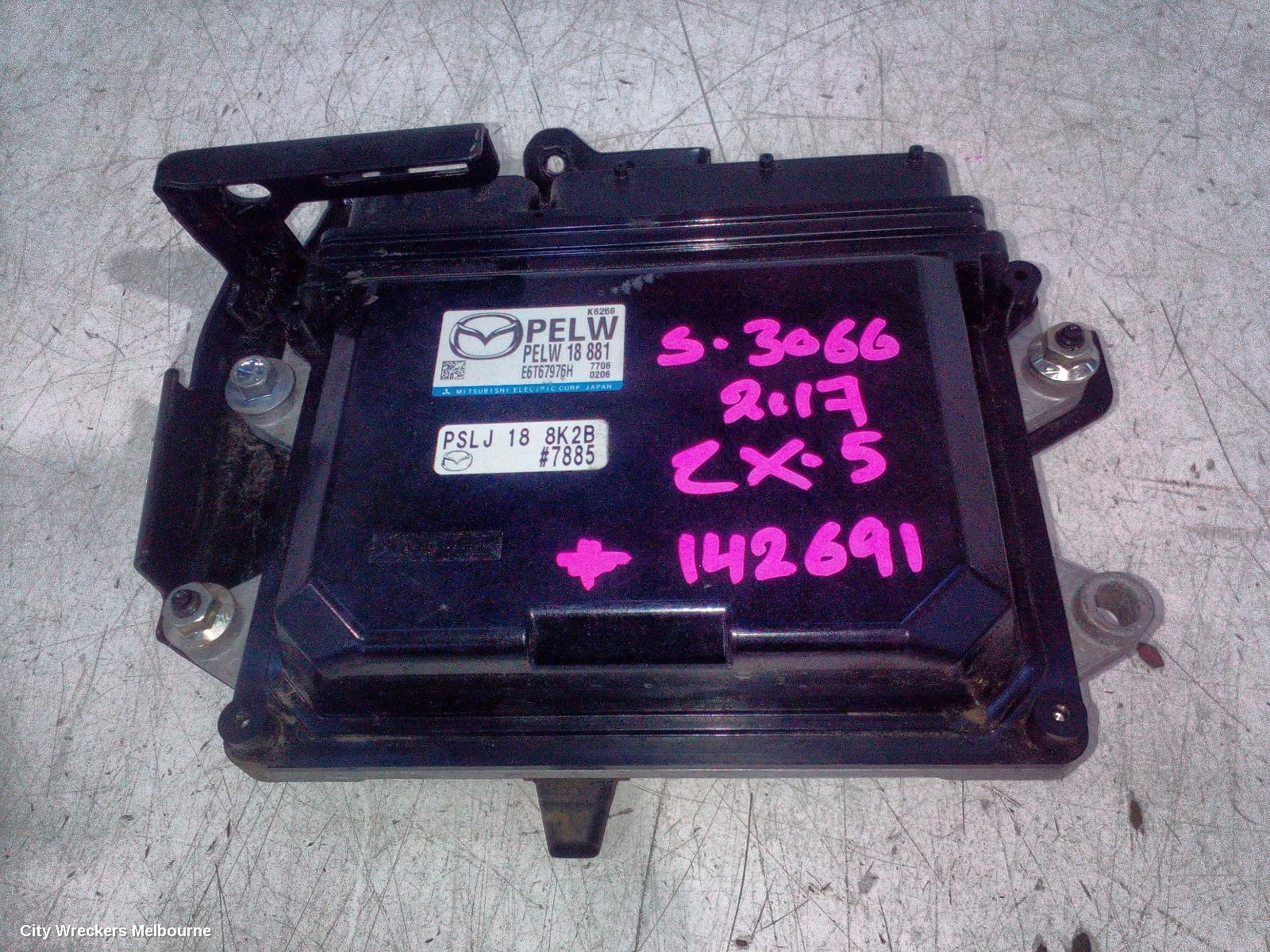 MAZDA CX5 ECU, ENGINE ECU, 2.0, PE-VPS, PETROL, ECU ONLY, KF, 02/2017 - 04/2018