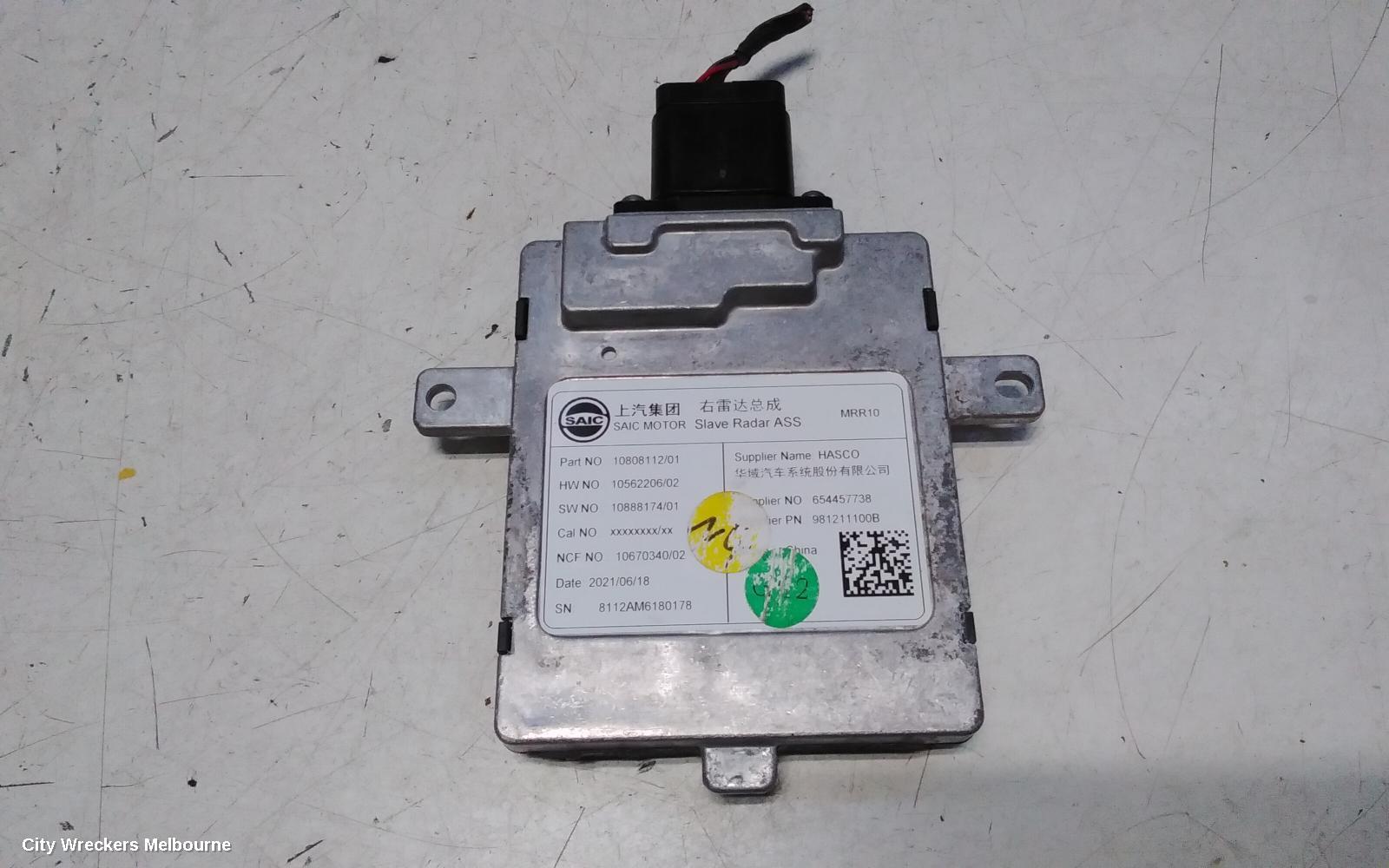 MG HS REVERSE CAMERA, SAS23, BLIND SPOT MONITOR SENSOR (RH REAR BEHIND BUMPER), 09/2019 - 12/2024