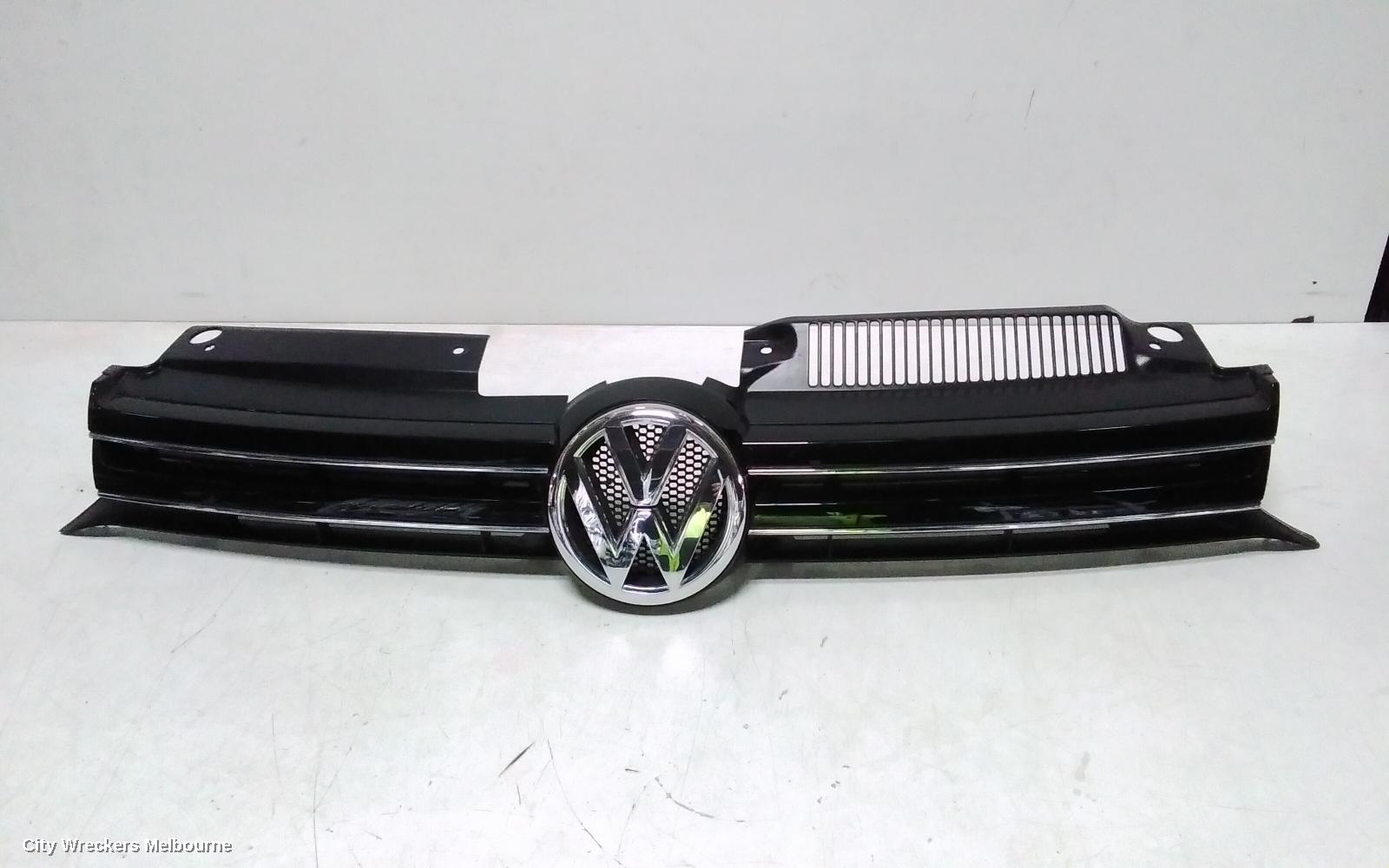 VOLKSWAGEN GOLF GRILLE, RADIATOR GRILLE, GEN 6, 5DR HATCH, BLACK/BLACK, 10/2008 - 03/2013