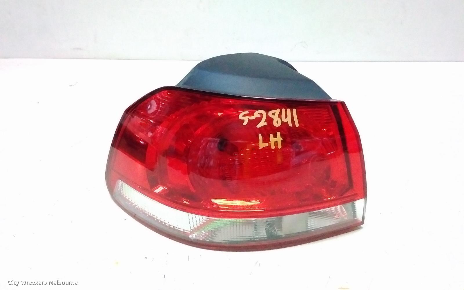 VOLKSWAGEN GOLF LEFT TAILLIGHT, GEN 5, HATCH, NON TINTED TYPE, 06/2004 - 02/2009