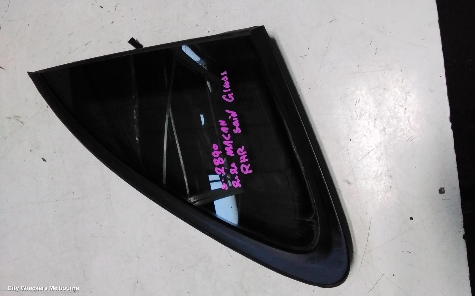 PORSCHE MACAN RIGHT REAR SIDE GLASS, 95B, 06/2014 - 12/2025