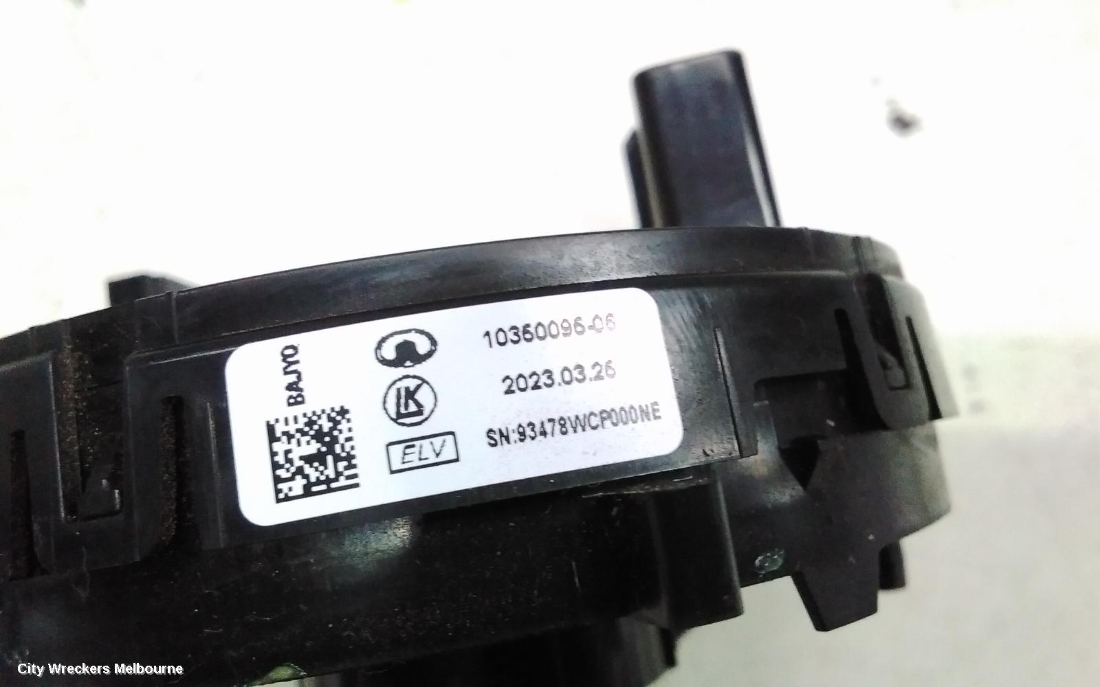 HAVAL JOLION AIRBAG MODULE/SENSOR, A01, CLOCKSPRING, 02/2021 - 03/2024