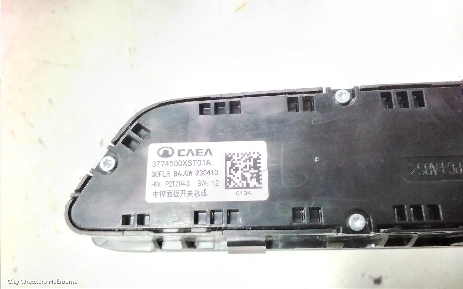 HAVAL JOLION HEATER/AC CONTROLS, A01, 02/2021 ONWARDS