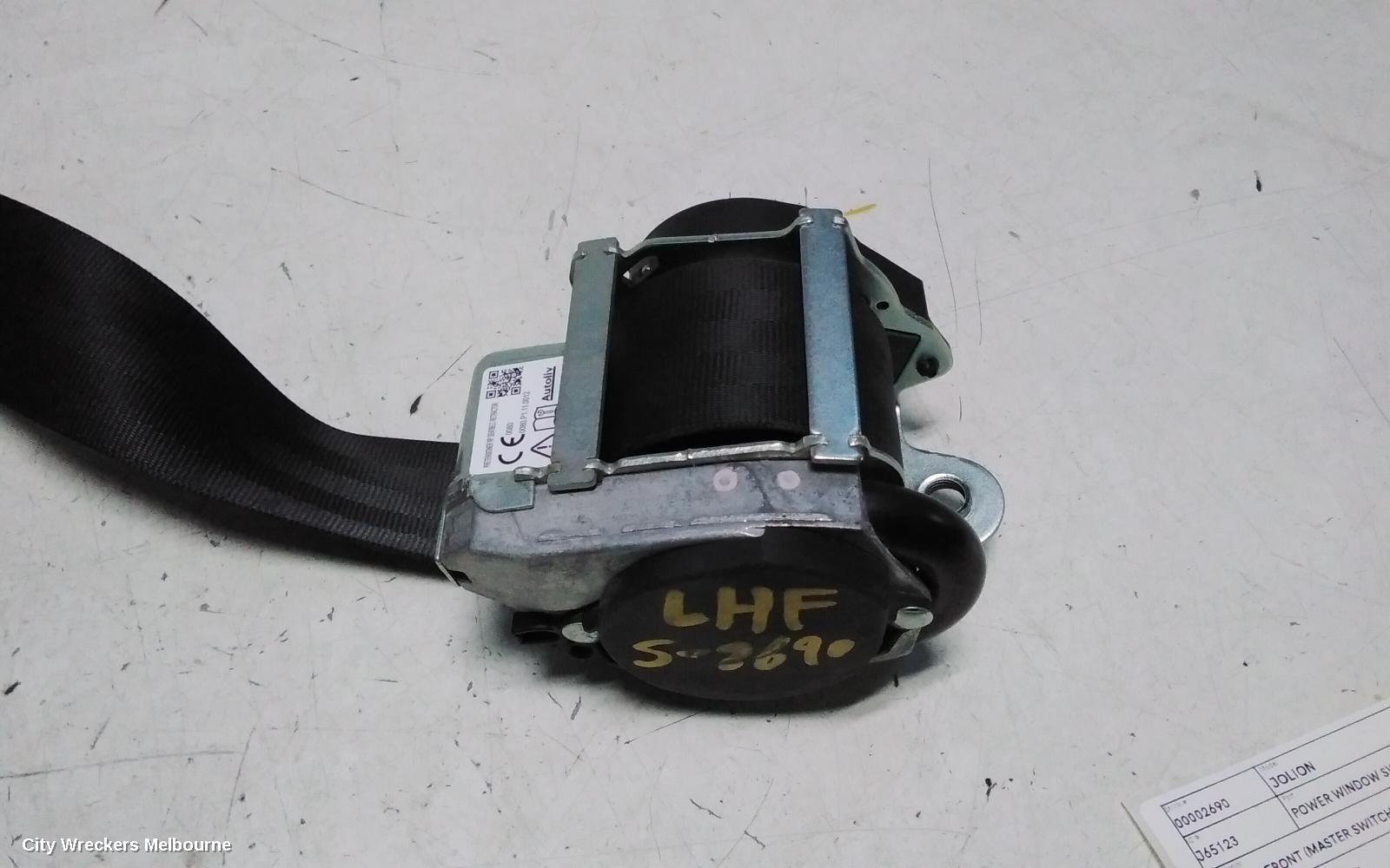 HAVAL JOLION SEATBELT/STALK, A01, LH FRONT, SEAT BELT ONLY, 02/2021 - 03/2024