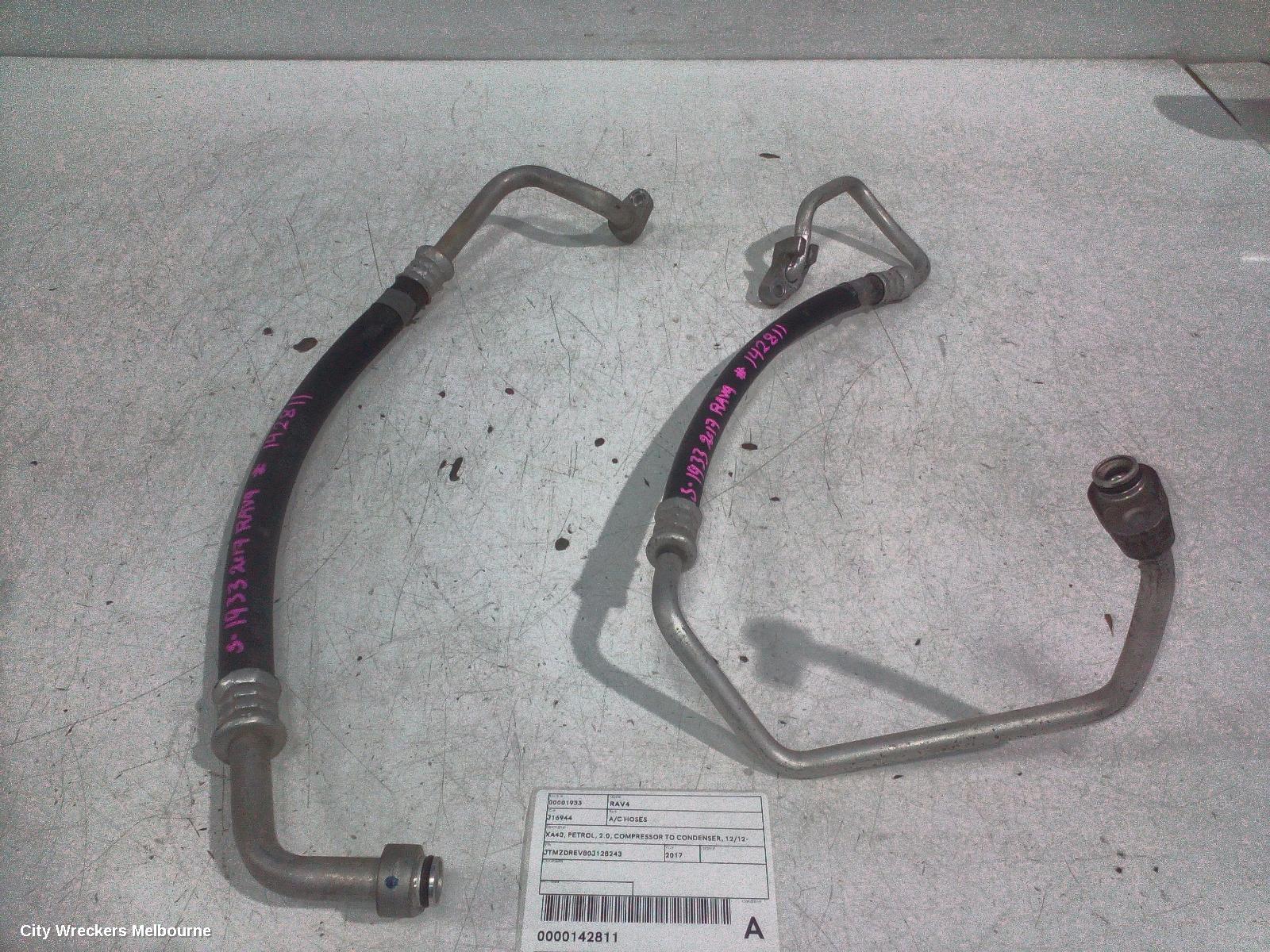 TOYOTA RAV4 A/C HOSES, XA40, PETROL, 2.0, COMPRESSOR TO CONDENSER, 12/2012 - 12/2018