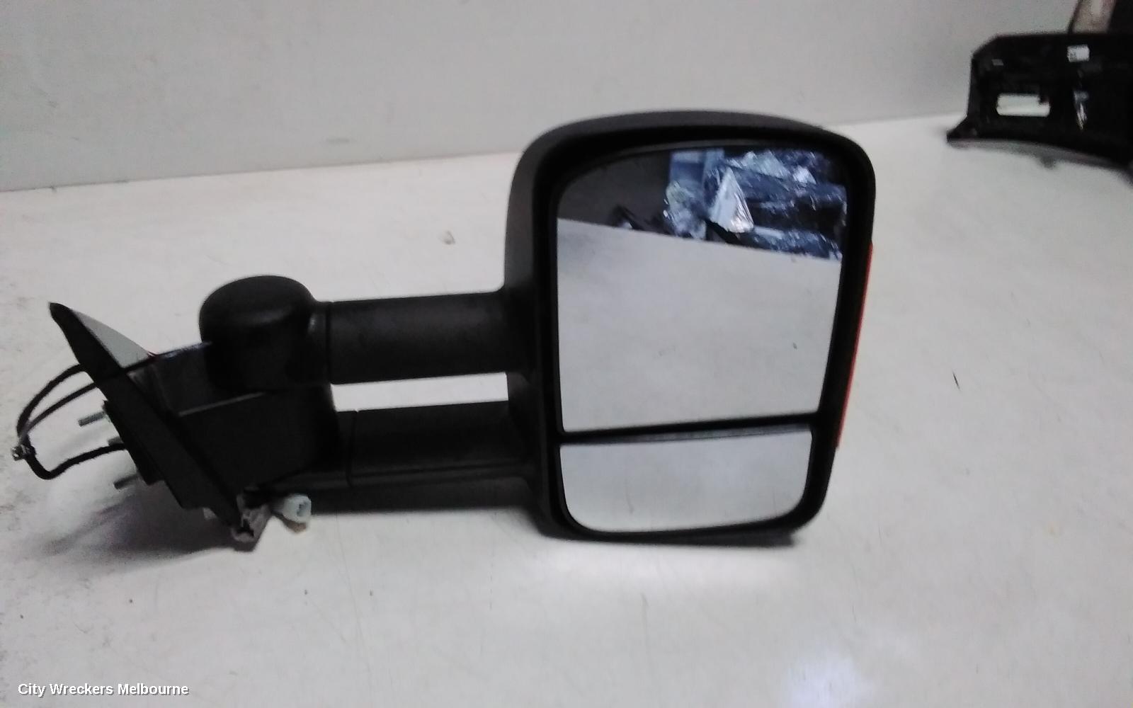 ISUZU DMAX RIGHT DOOR MIRROR, POWER, BLACK, W/ FLASHER TYPE, RA, 10/2008 - 07/2012