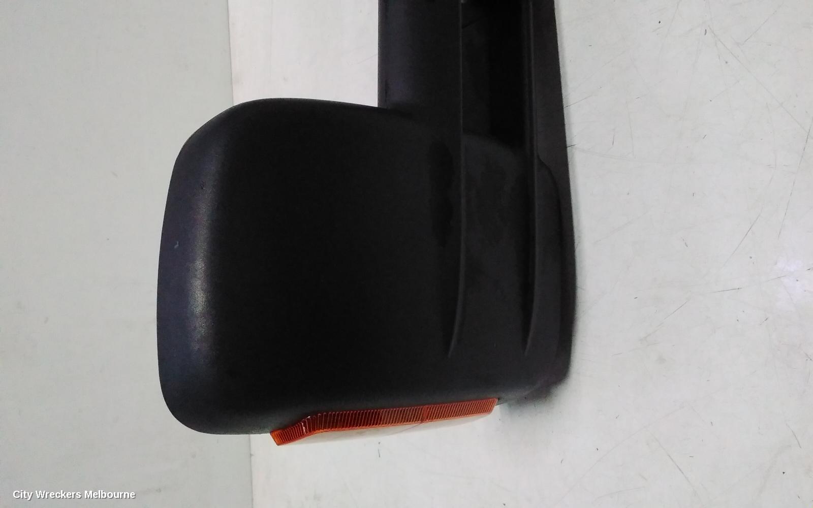 ISUZU DMAX RIGHT DOOR MIRROR, POWER, BLACK, W/ FLASHER TYPE, RA, 10/2008 - 07/2012