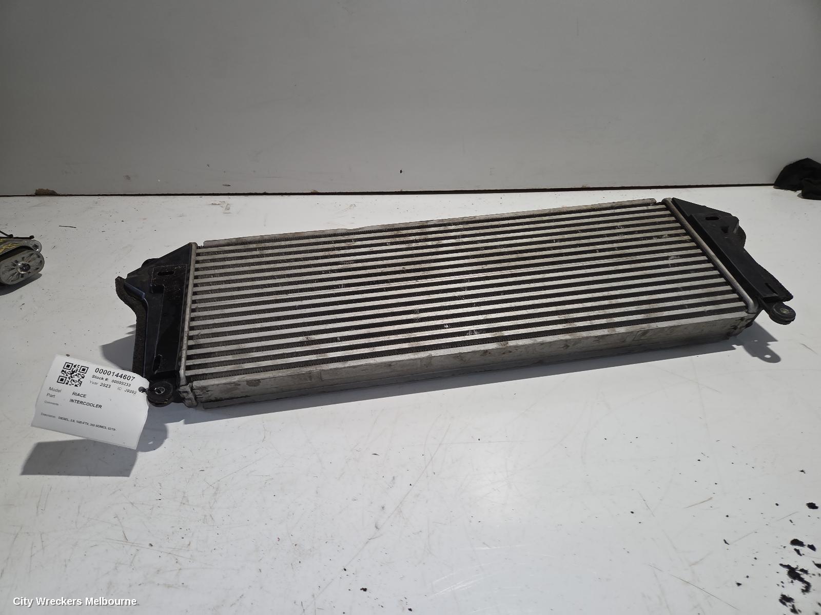 TOYOTA HIACE INTERCOOLER, DIESEL, 2.8, 1GD-FTV, 300 SERIES, 02/2019 ONWARDS