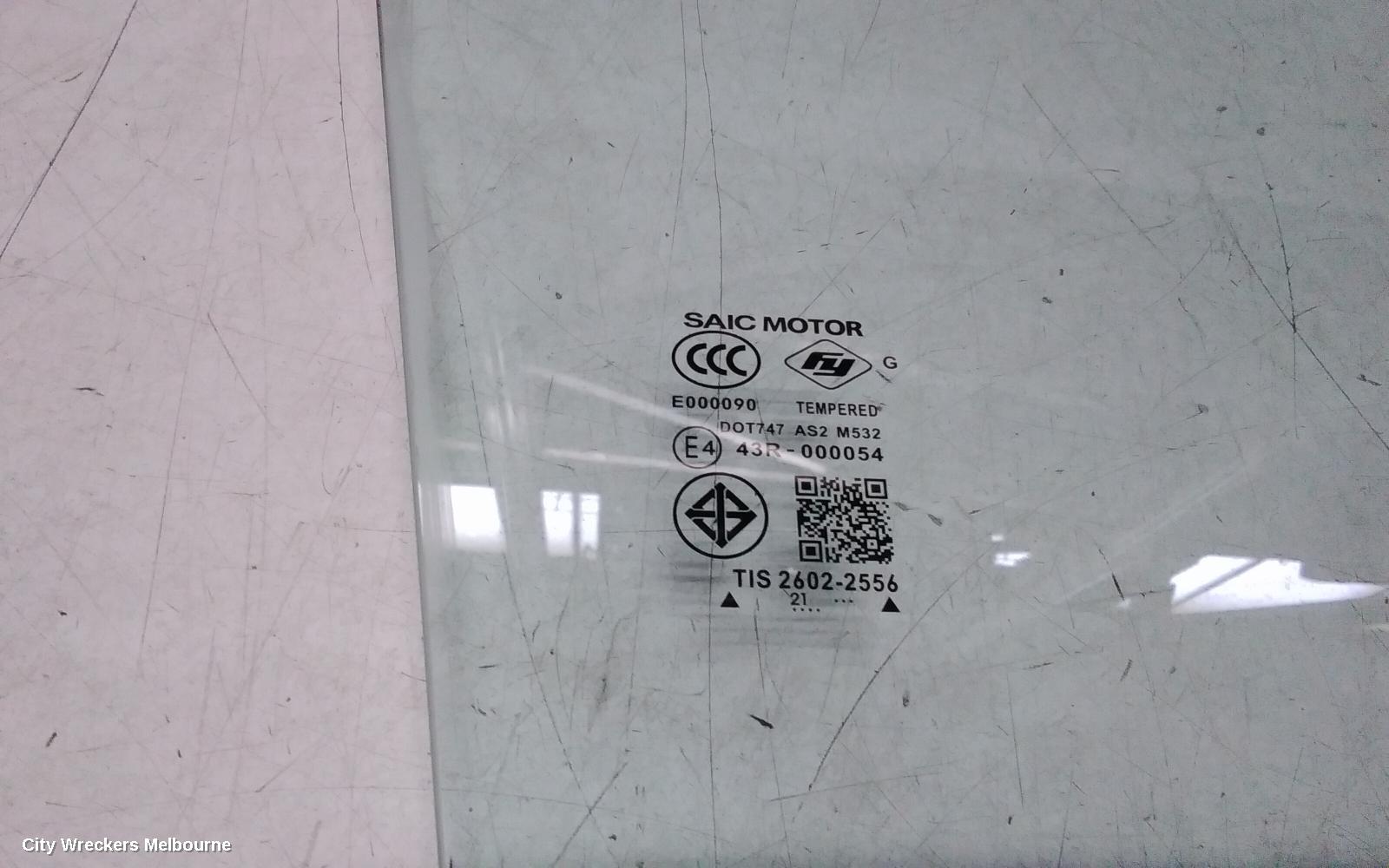 MG MG3 RIGHT FRONT DOOR WINDOW, SZP1, NON TINTED TYPE, 07/2016 - 10/2025