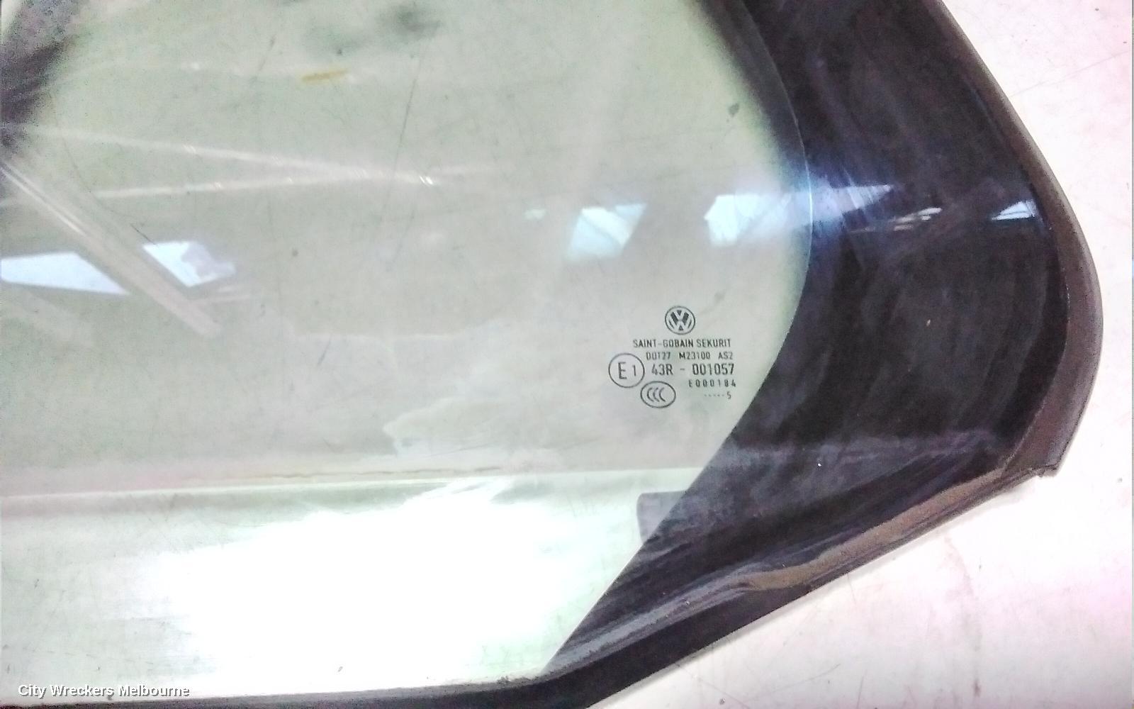 VOLKSWAGEN GOLF LEFT REAR 1/4 DOOR GLASS, GEN 7, HATCH, TINTED, 11/2012 - 08/2020