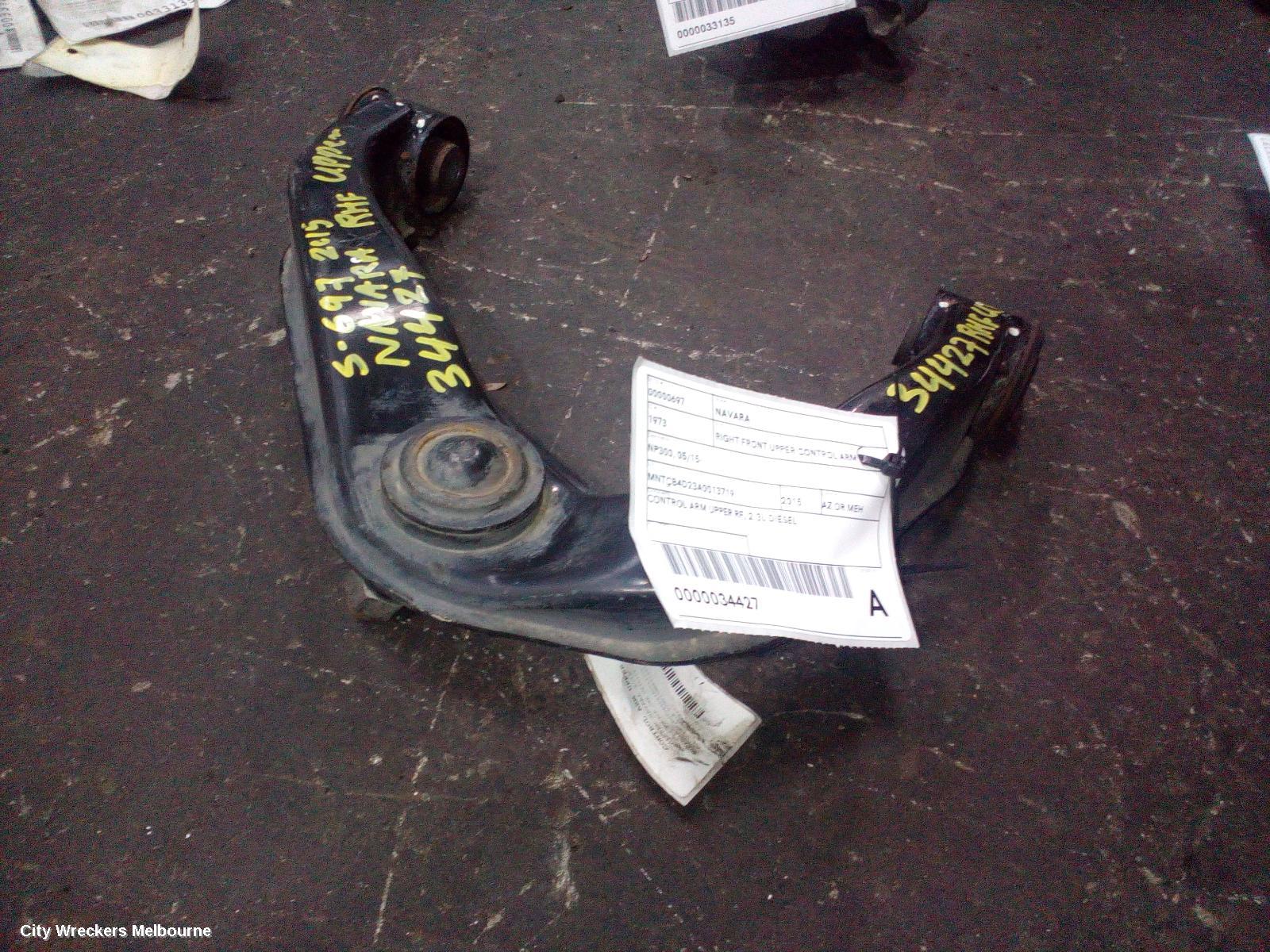 NISSAN NAVARA RIGHT FRONT UPPER CONTROL ARM, NP300, 05/2015 - 12/2020