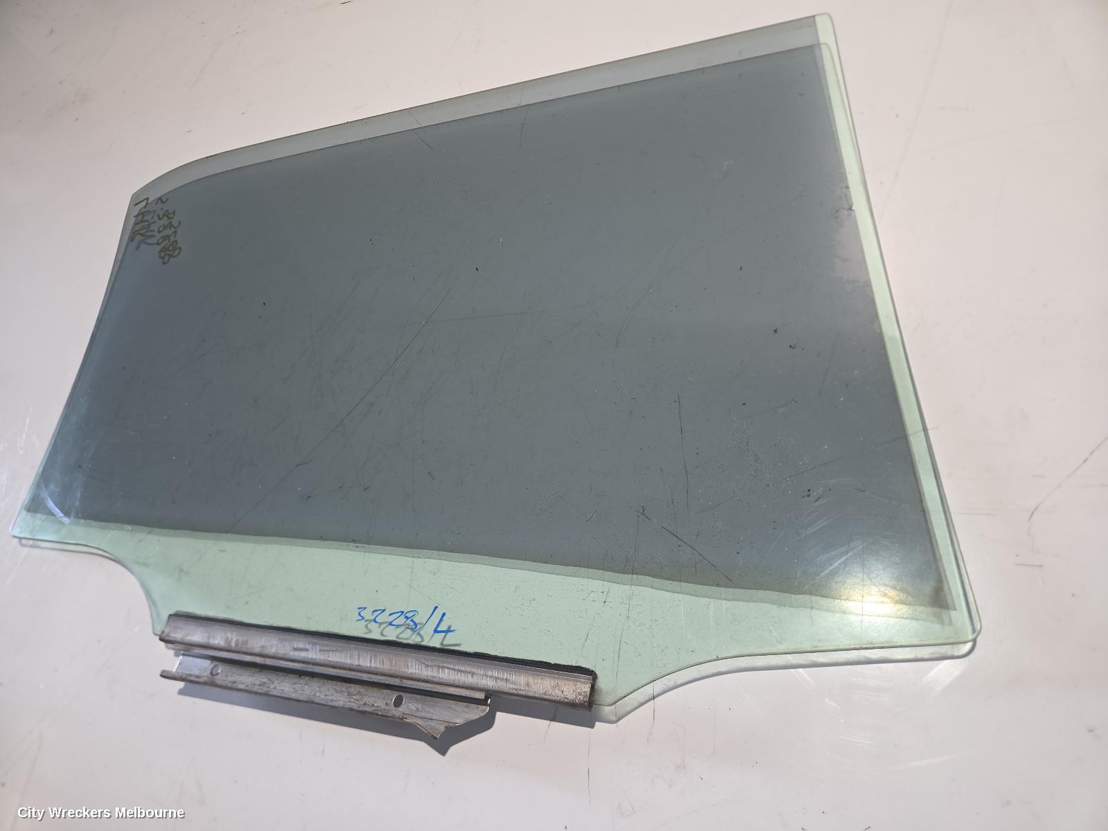 TOYOTA COROLLA LEFT REAR DOOR WINDOW, ZRE152R, HATCH, 03/2007 - 09/2012