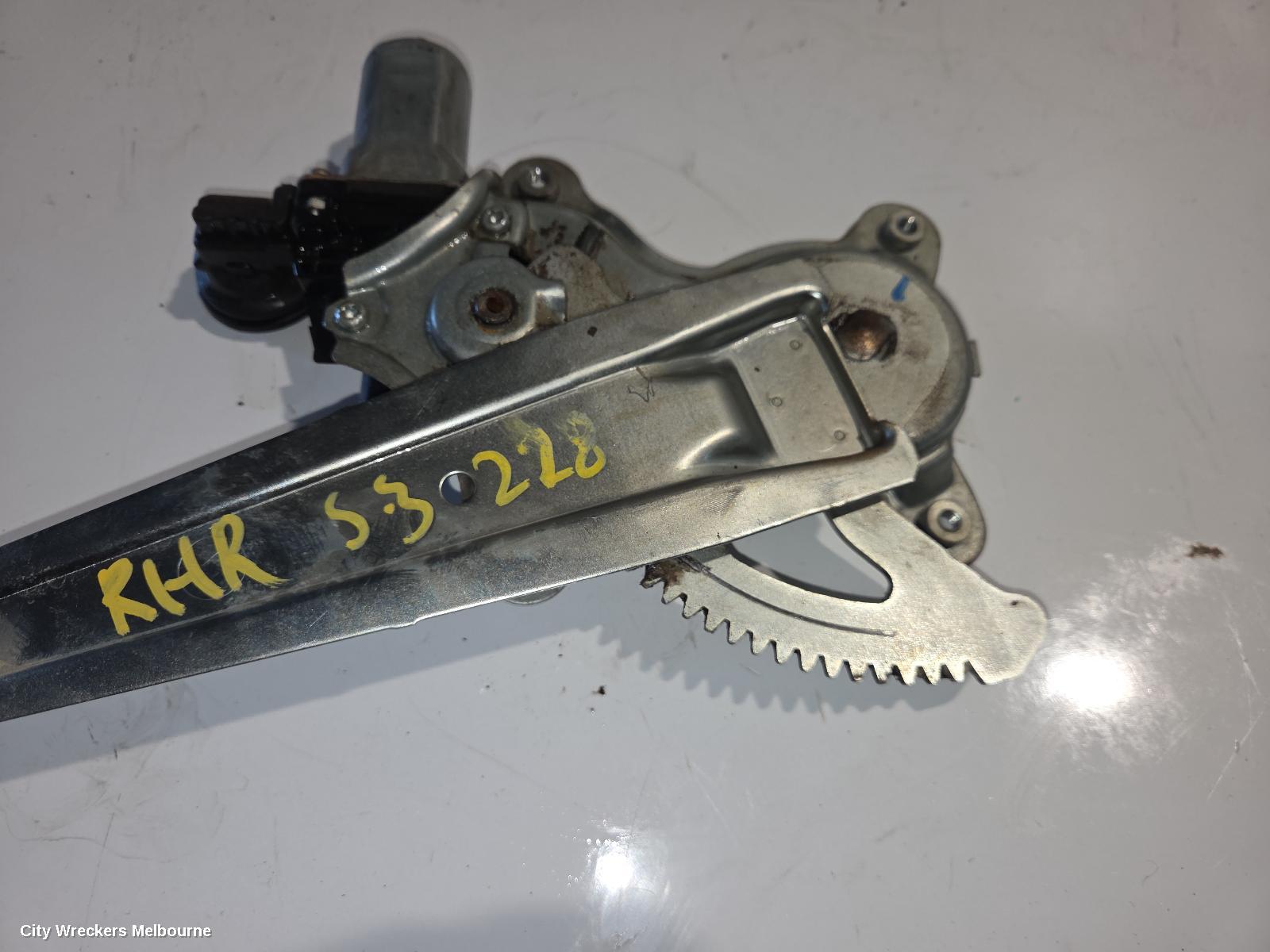 TOYOTA COROLLA RIGHT REAR WND REG/MOTOR, ZRE152/20153R, POWER, 03/2007 - 10/2013